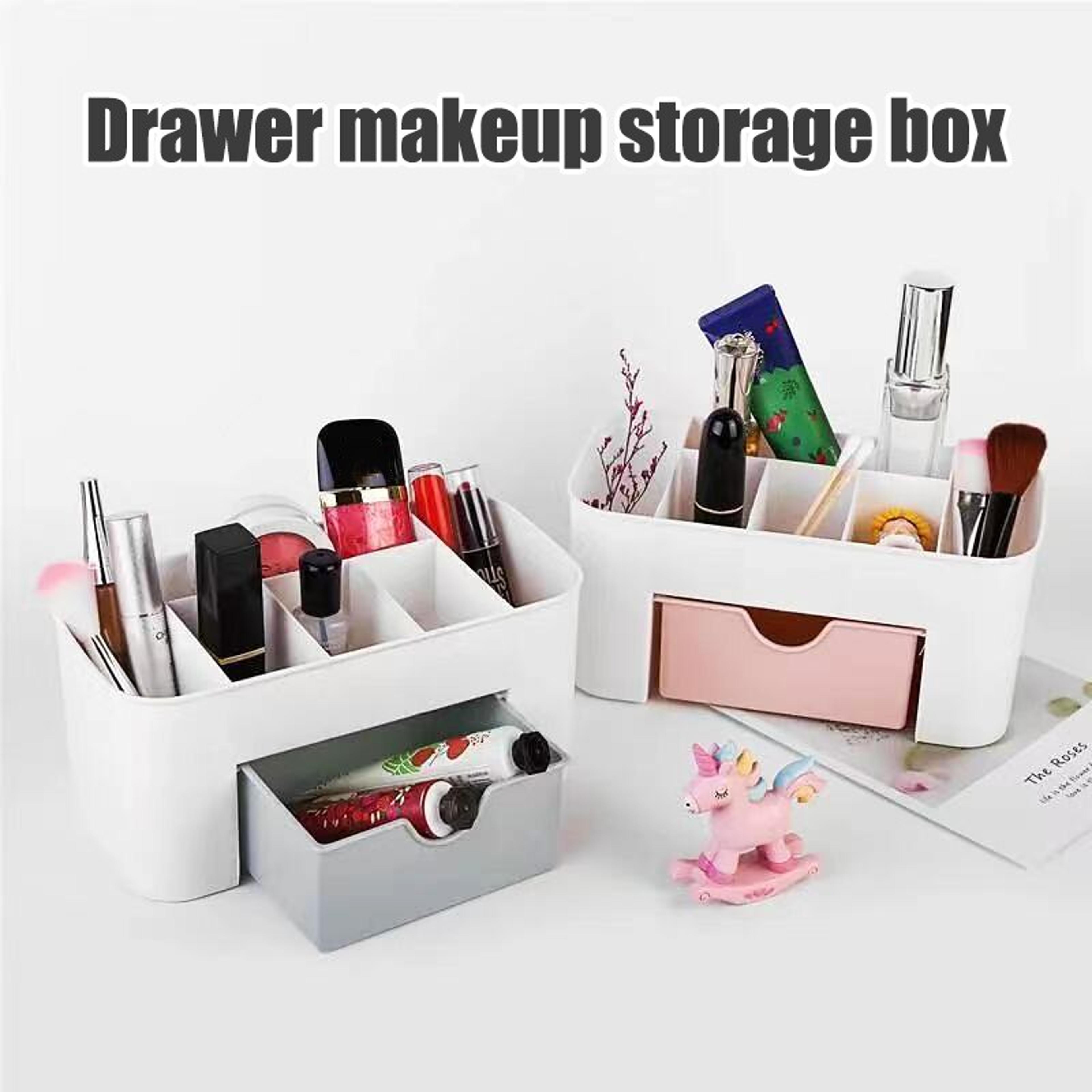 Multifunctional Nail And Jewelry Storage Box  Desktop Organizer For Swabs Cosmetics And Accessories 3