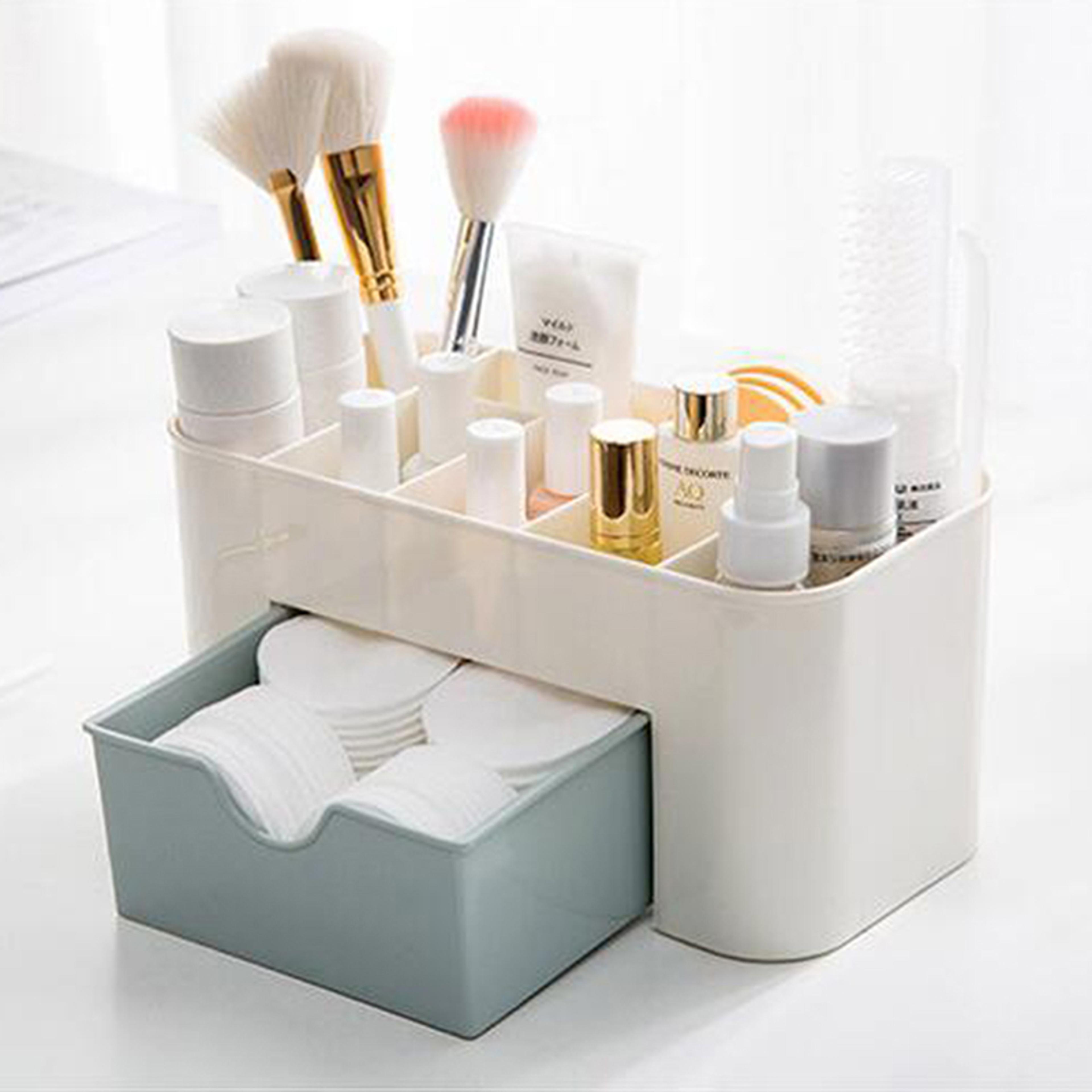Multifunctional Nail And Jewelry Storage Box  Desktop Organizer For Swabs Cosmetics And Accessories 6