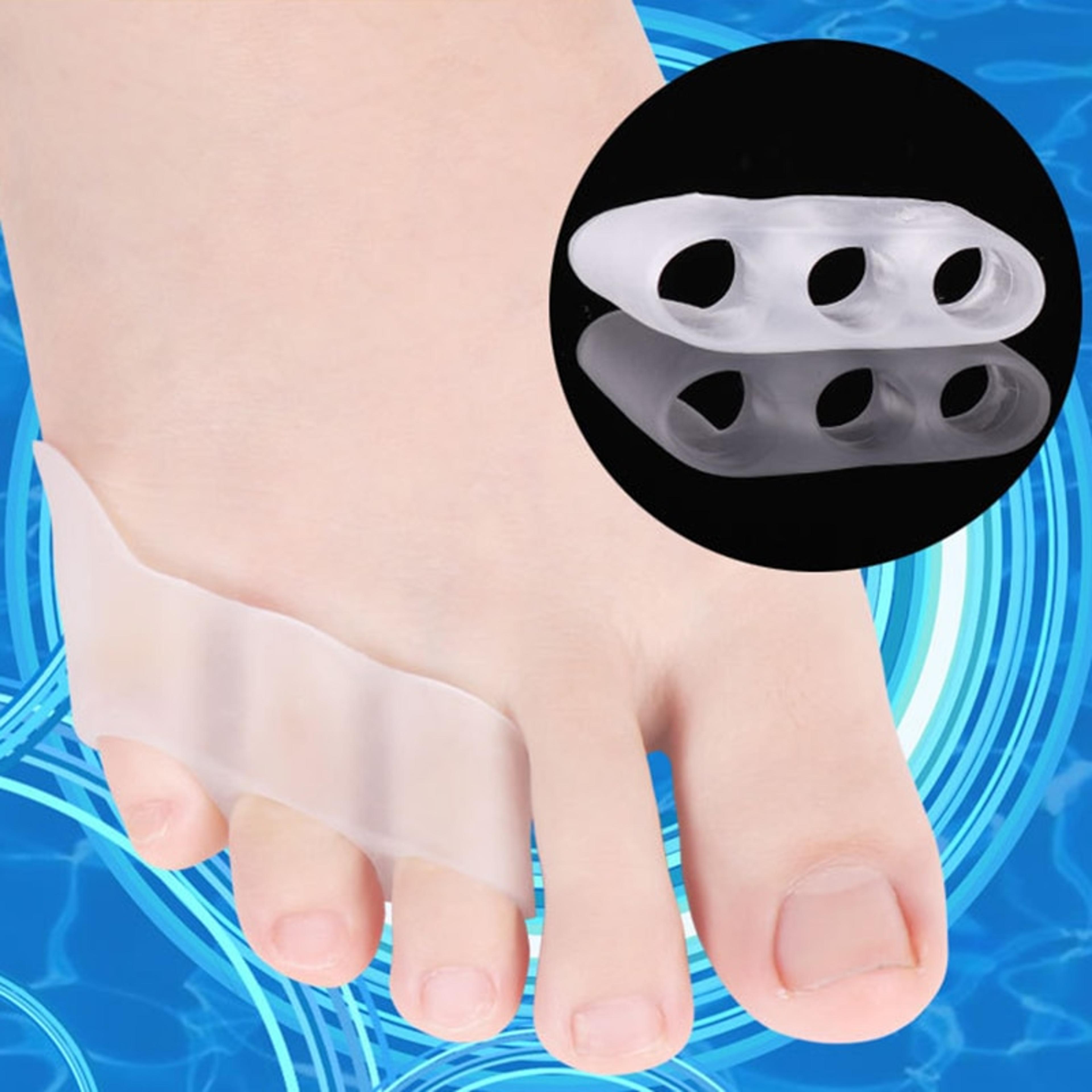 toe corrector protection sleeve three hole small toe varus splitter silicone thumb protector for comfort