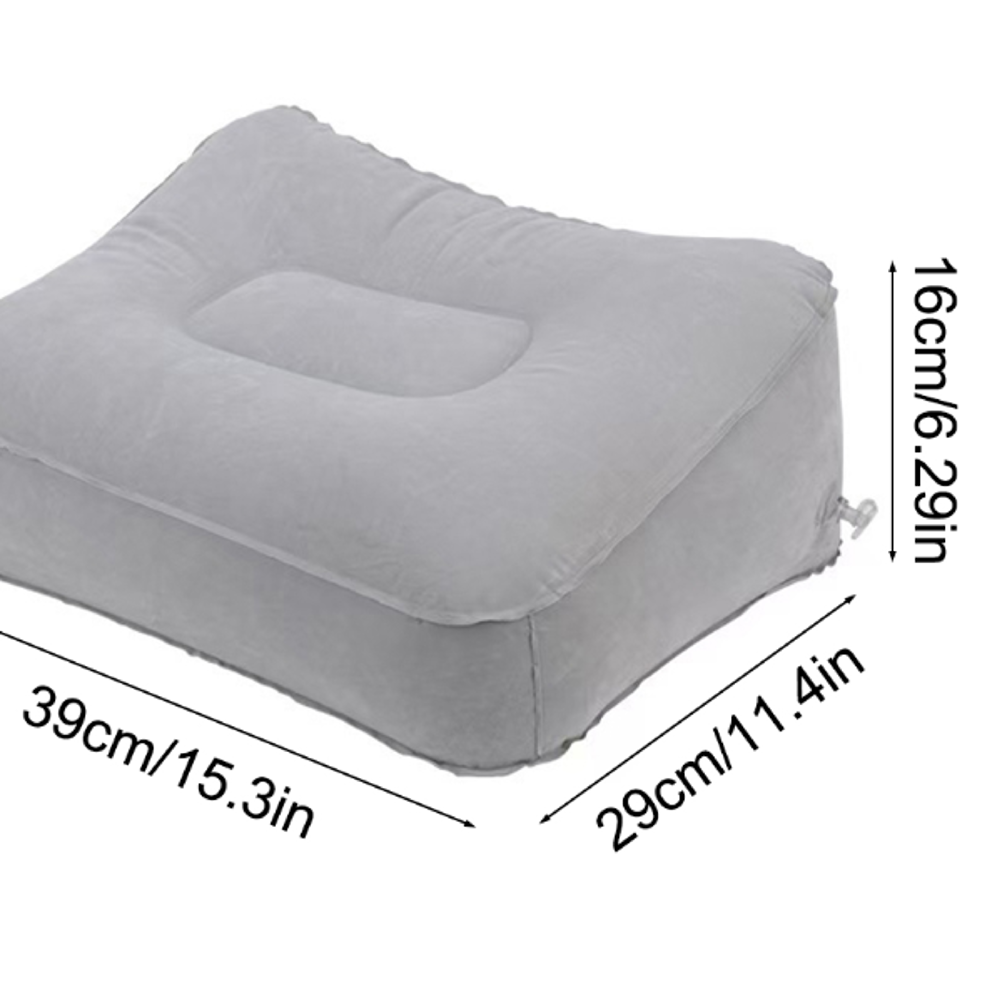 Inflatable Footrest Pillow for Travel and Office Relaxing Air Cushion for Leg Support