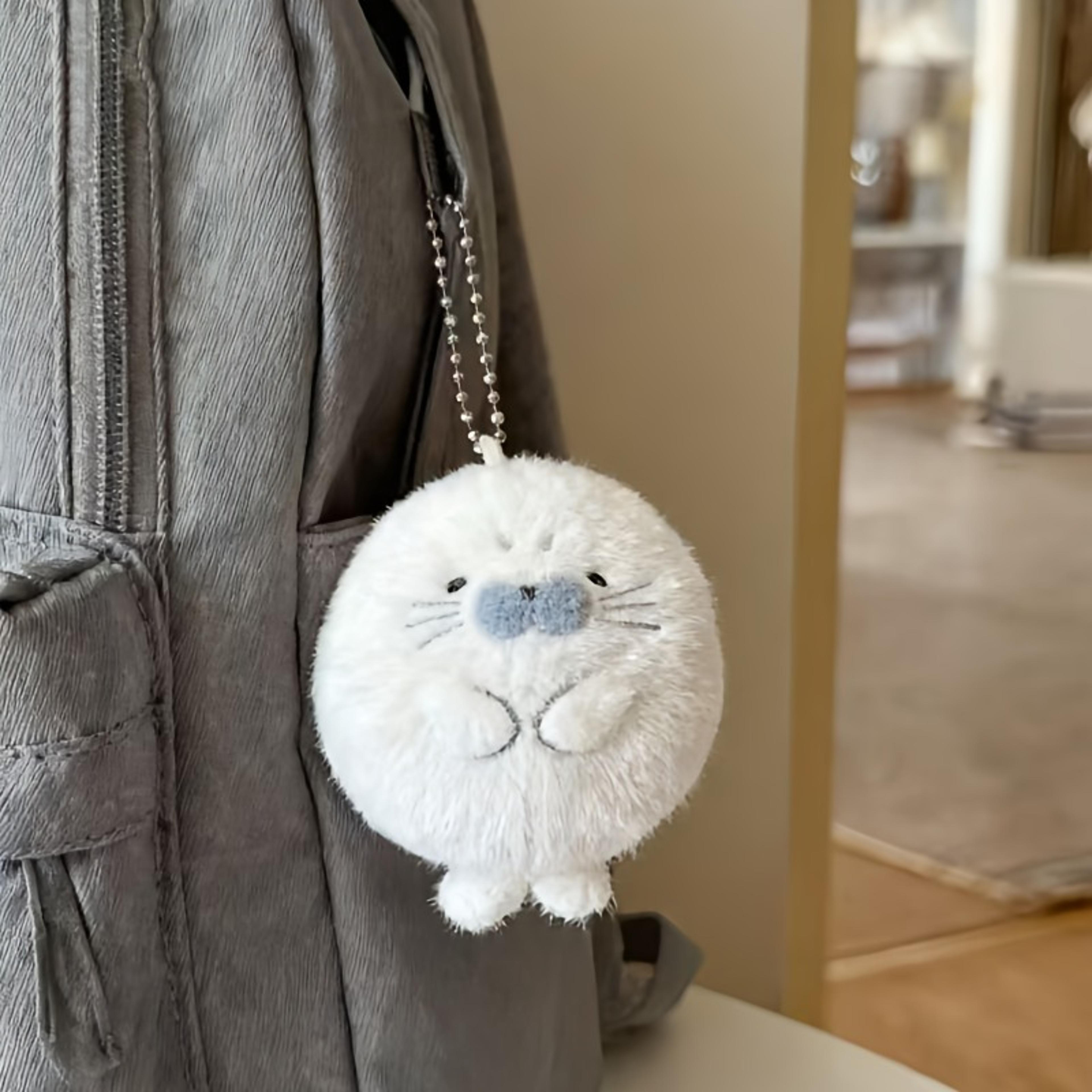 Cute Soft Seal Plush Keychains Animal Keychain Pendant For Kids Perfect Christmas  New Year Gift 0