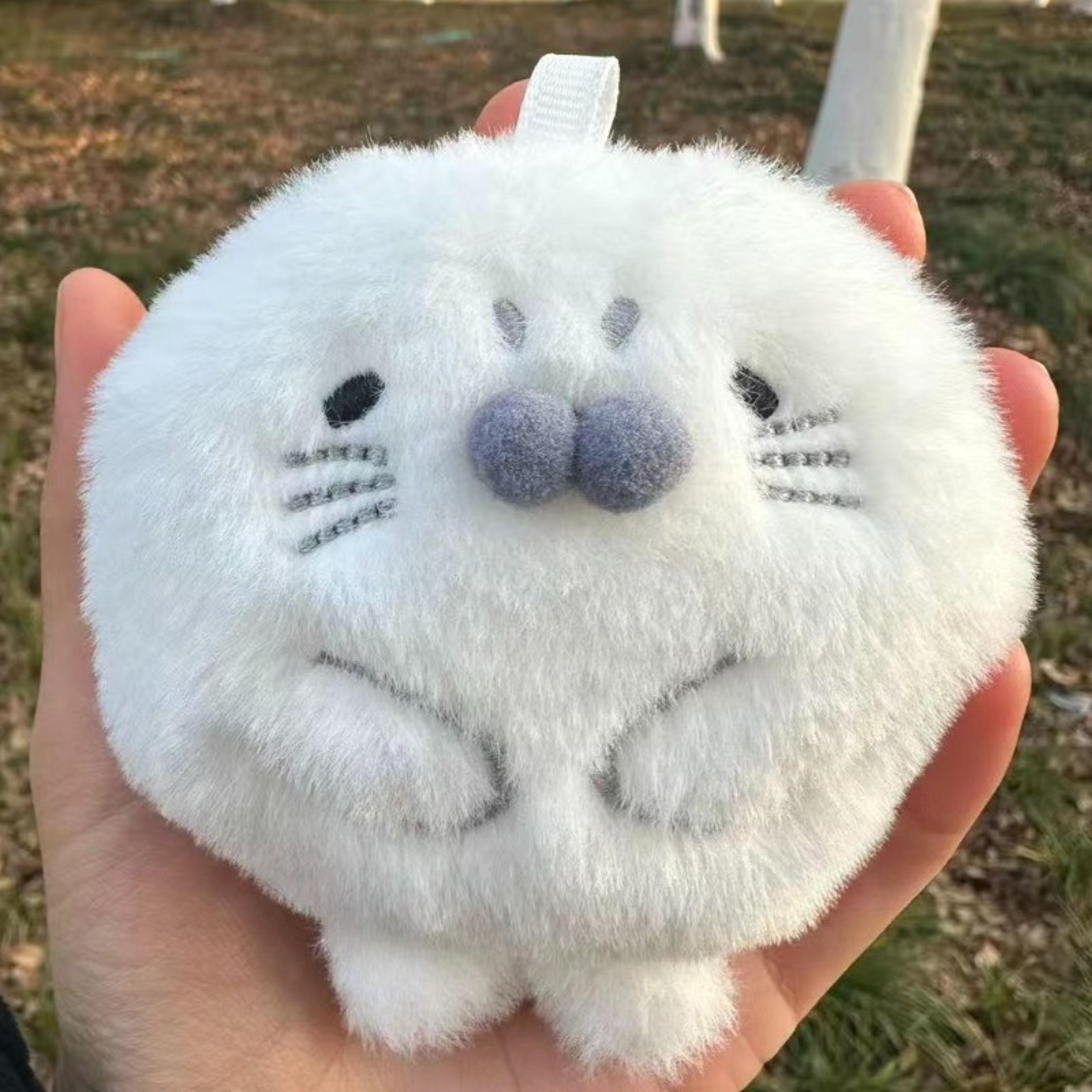 Cute Soft Seal Plush Keychains Animal Keychain Pendant For Kids Perfect Christmas  New Year Gift 4