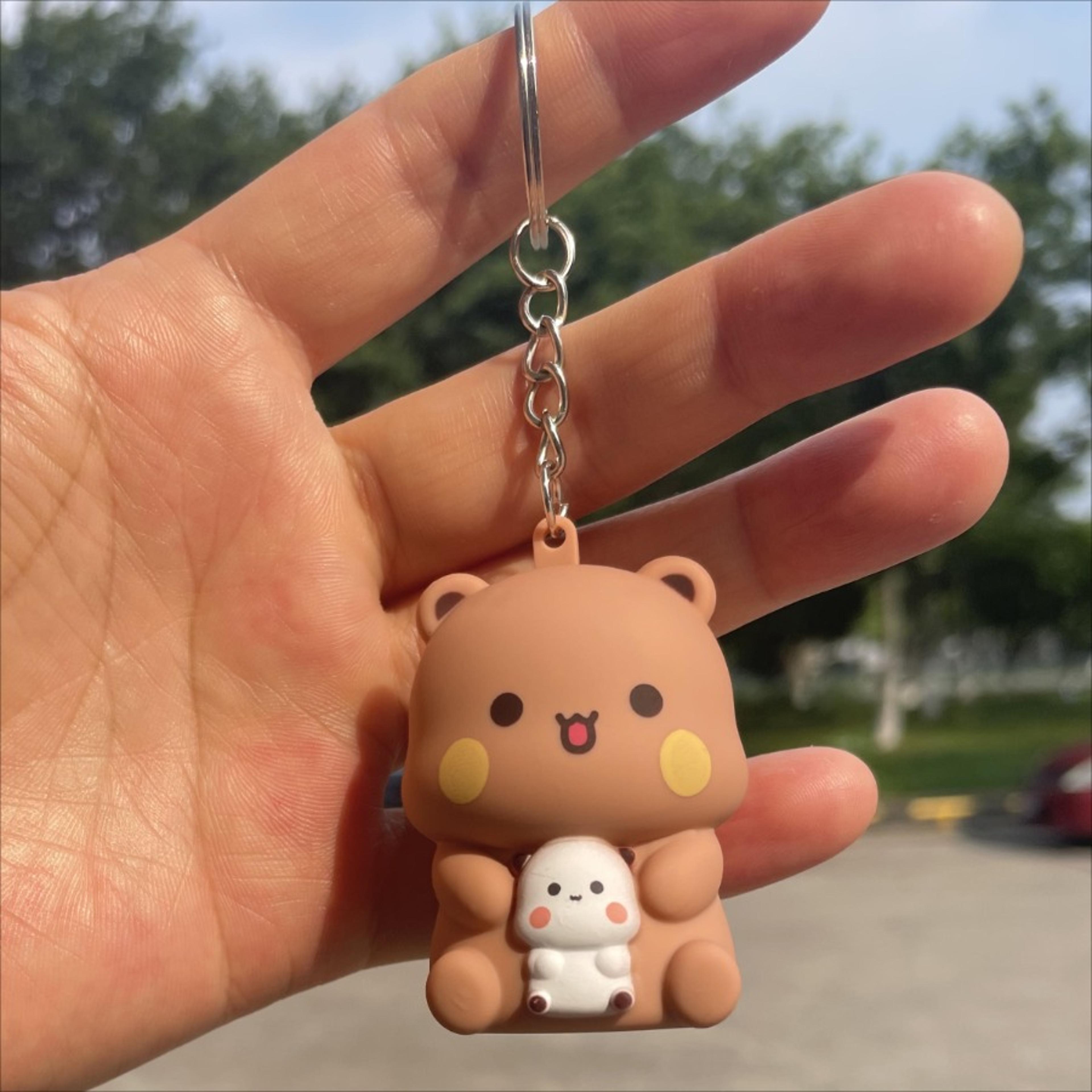 Bubu Dudu Say I Love You Voice Keychain Panda Bear Phone Ornament 7