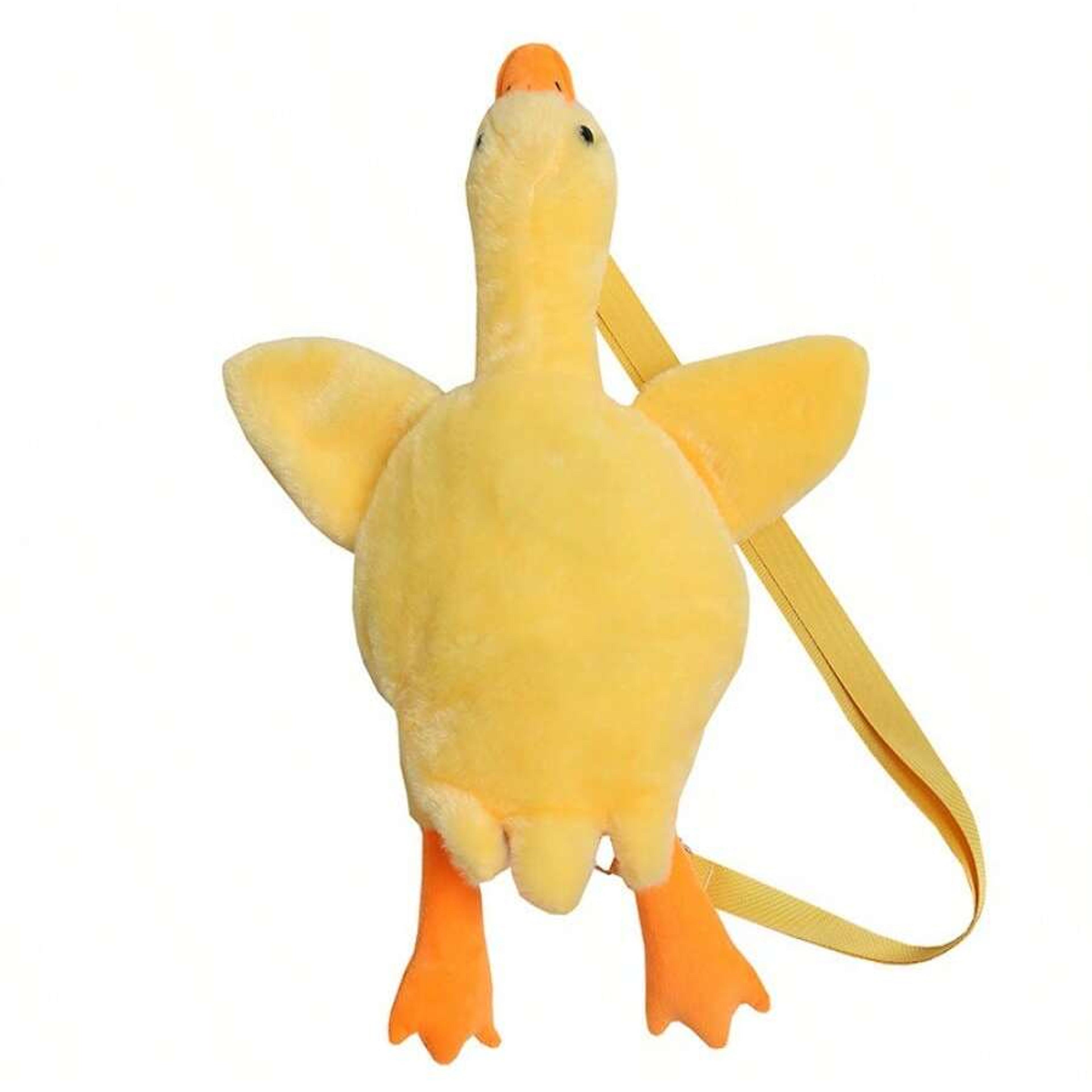 Cute Goose Plush Shoulder Bag Coin Purse  Yellow Duck Kawaii Plush Toy For Kids And Adults Perfect  5