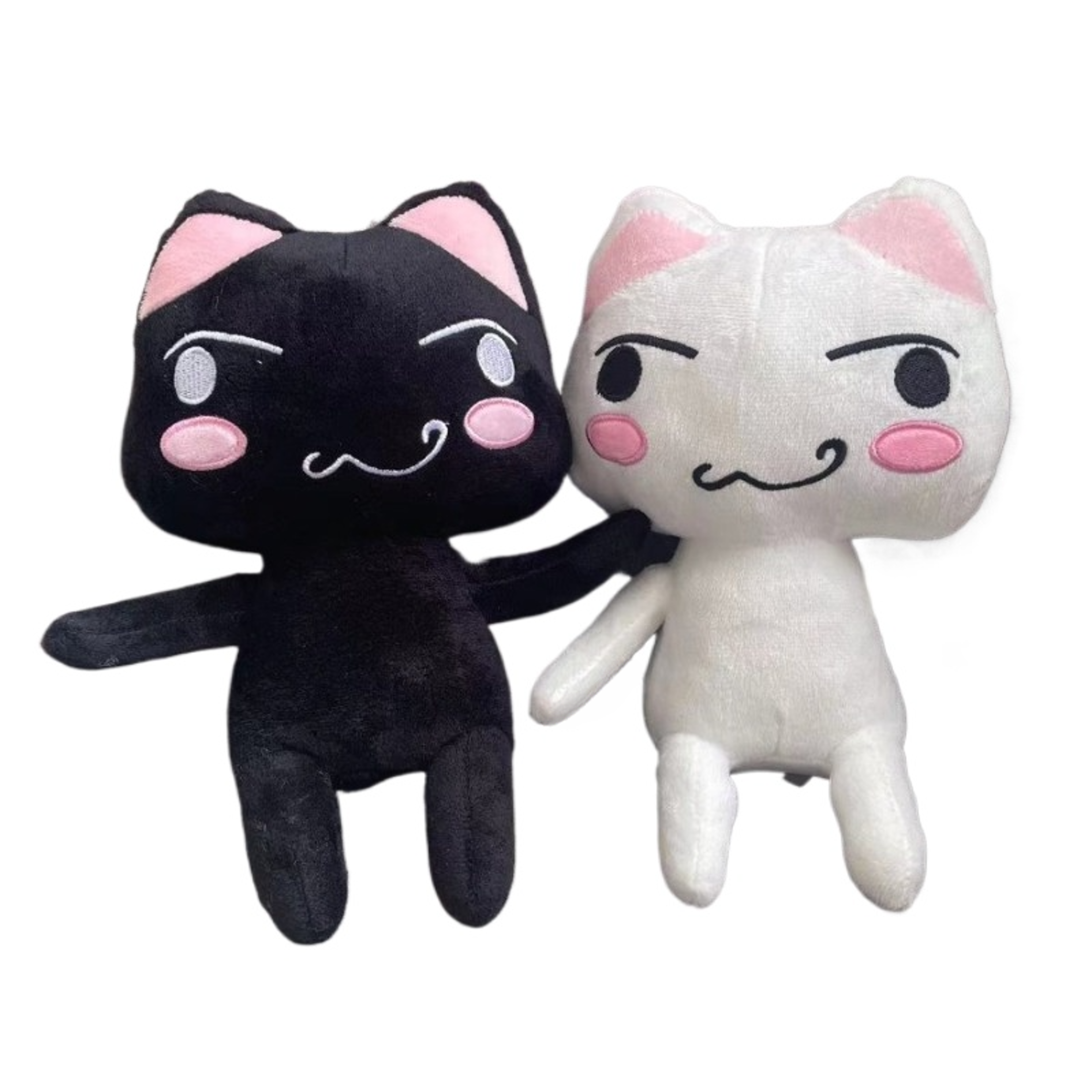 Lovely Cat Plush Toy  Black  White Cartoon Animal Plushie For Room Decoration  Birthday Gifts 2