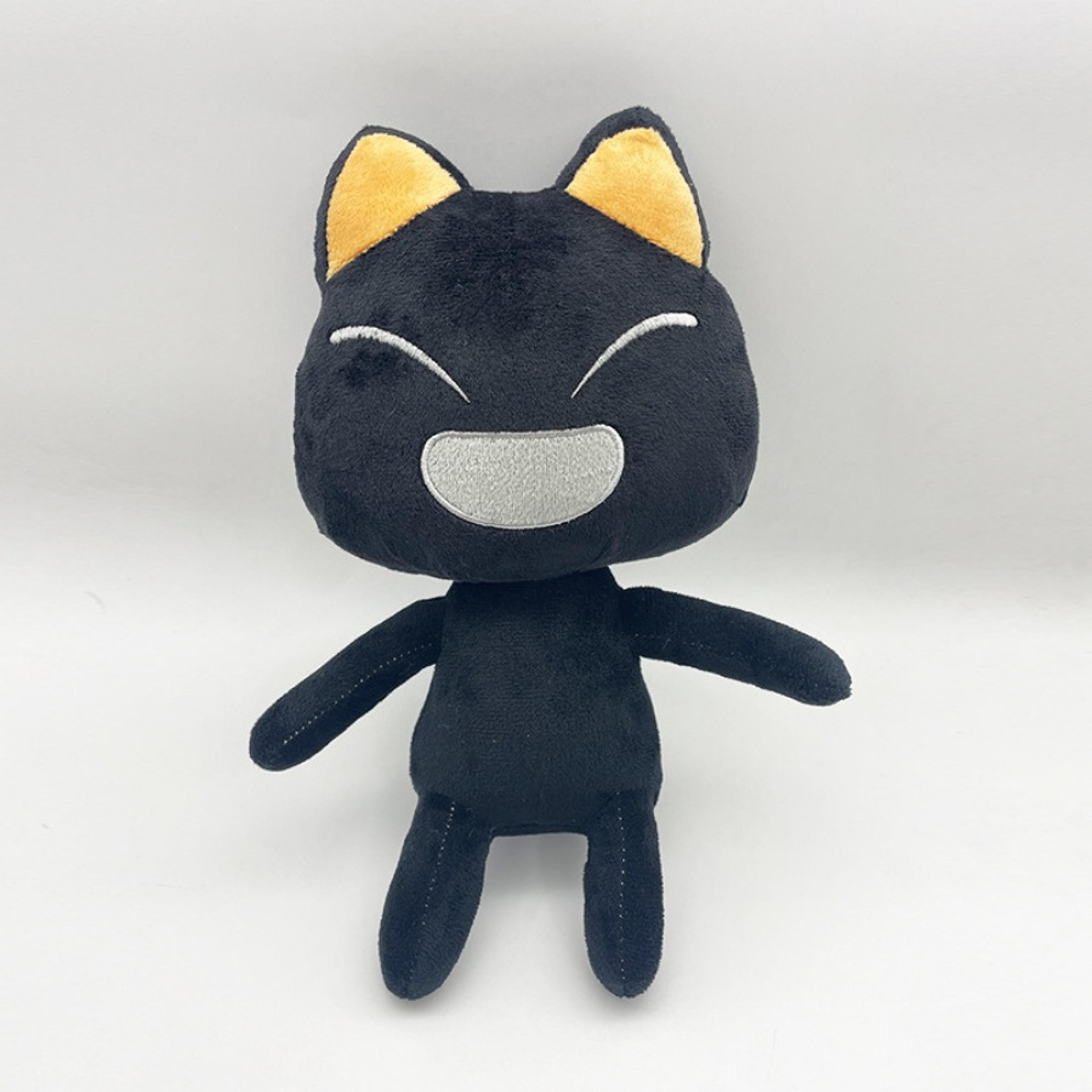 Lovely Cat Plush Toy  Black  White Cartoon Animal Plushie For Room Decoration  Birthday Gifts 7