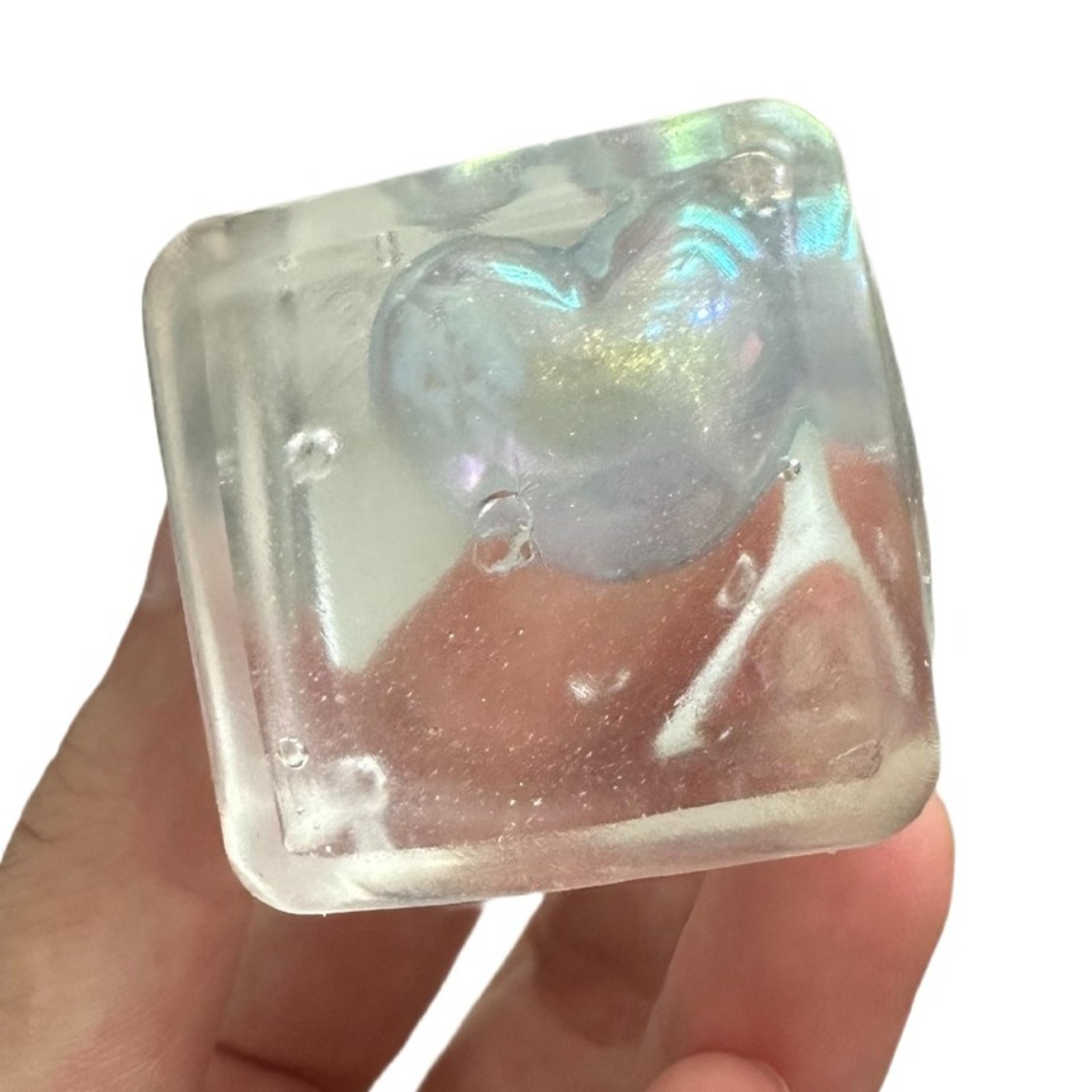 Heartshaped Maltose Squeeze Toy  Glow In The Dark Mochi Squishy Soft Slow Rebound Decompression Toy 5