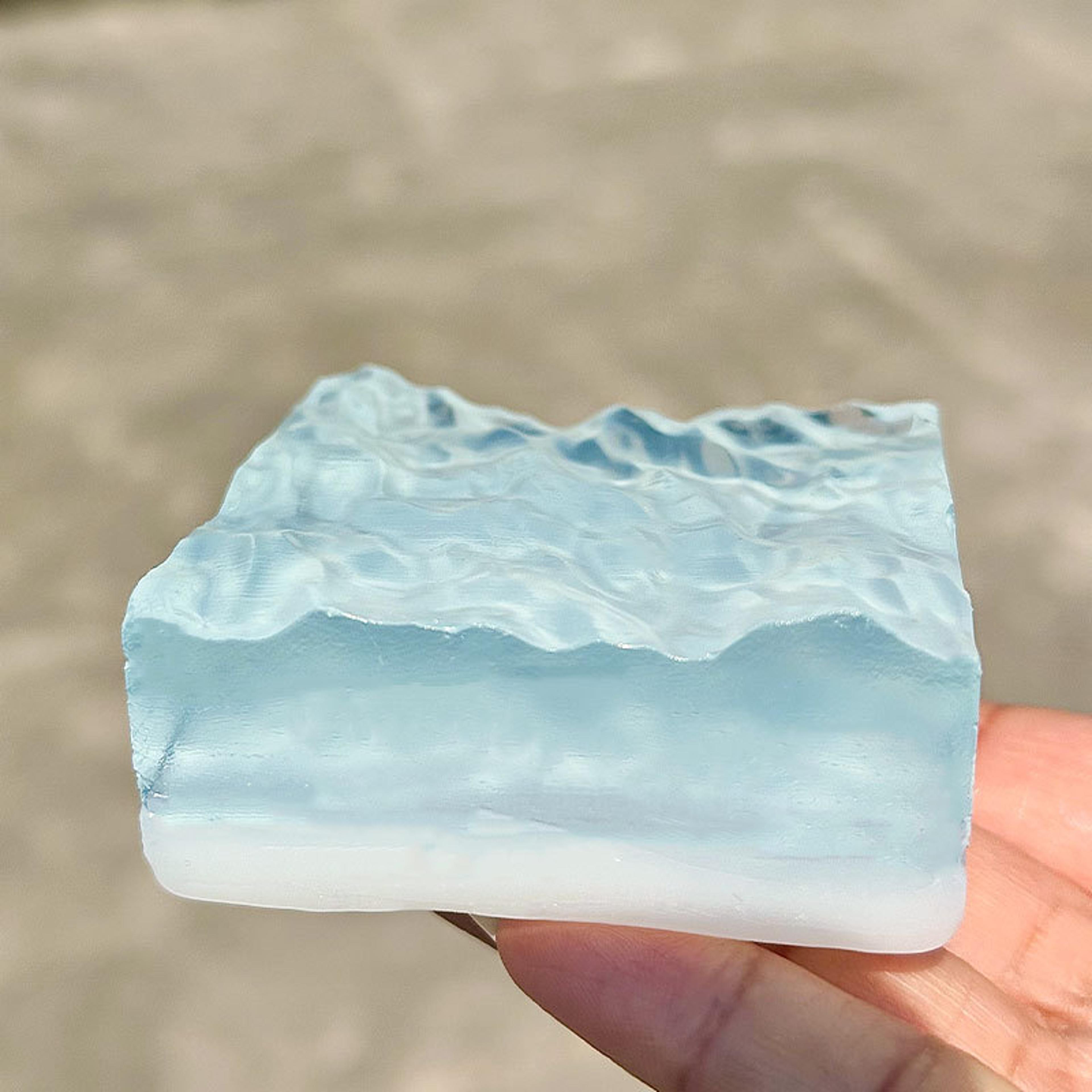 Squishy Ocean Cube Squeeze Toy  Super Soft StressRelieving Transparent Ocean Cube 1