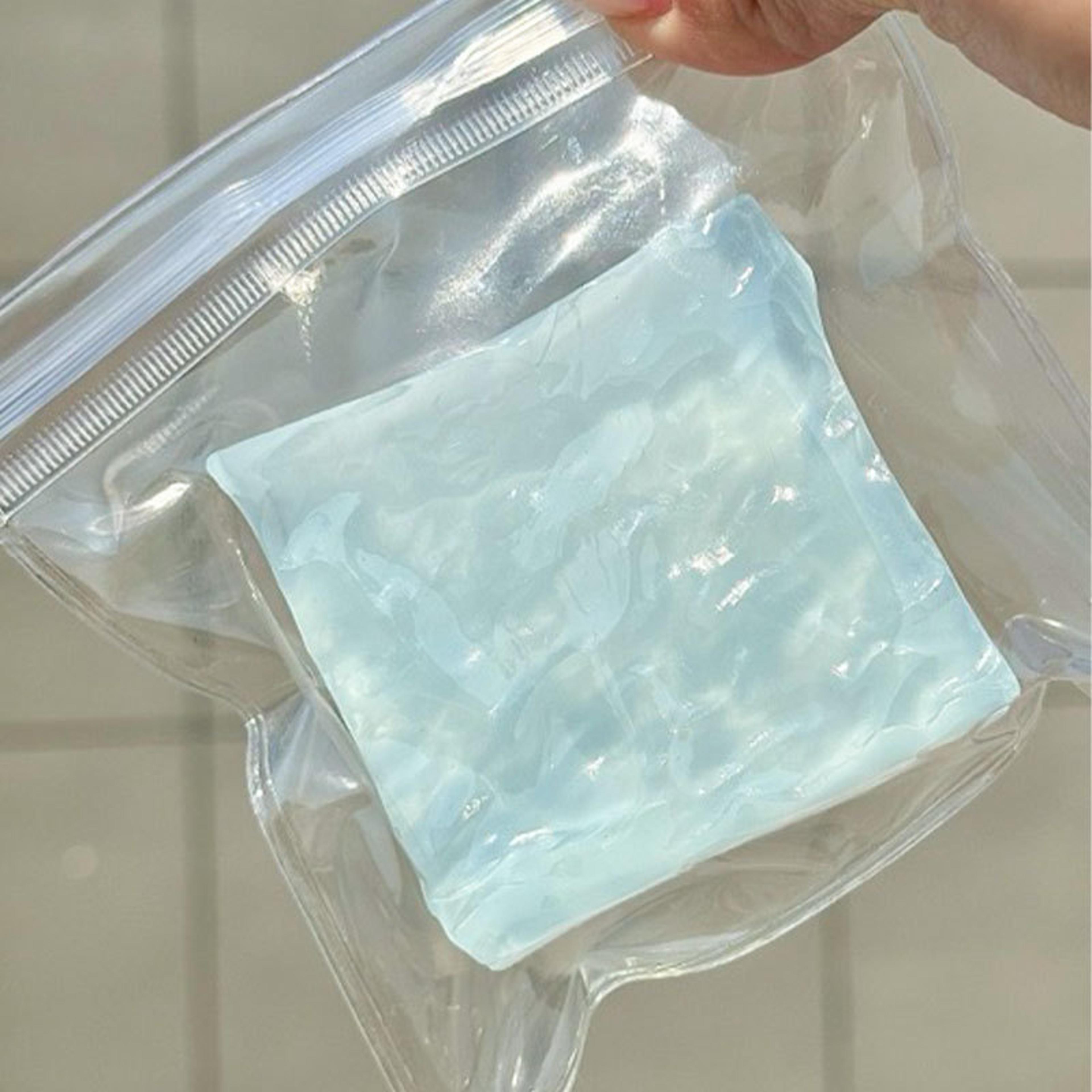 Squishy Ocean Cube Squeeze Toy  Super Soft StressRelieving Transparent Ocean Cube 4