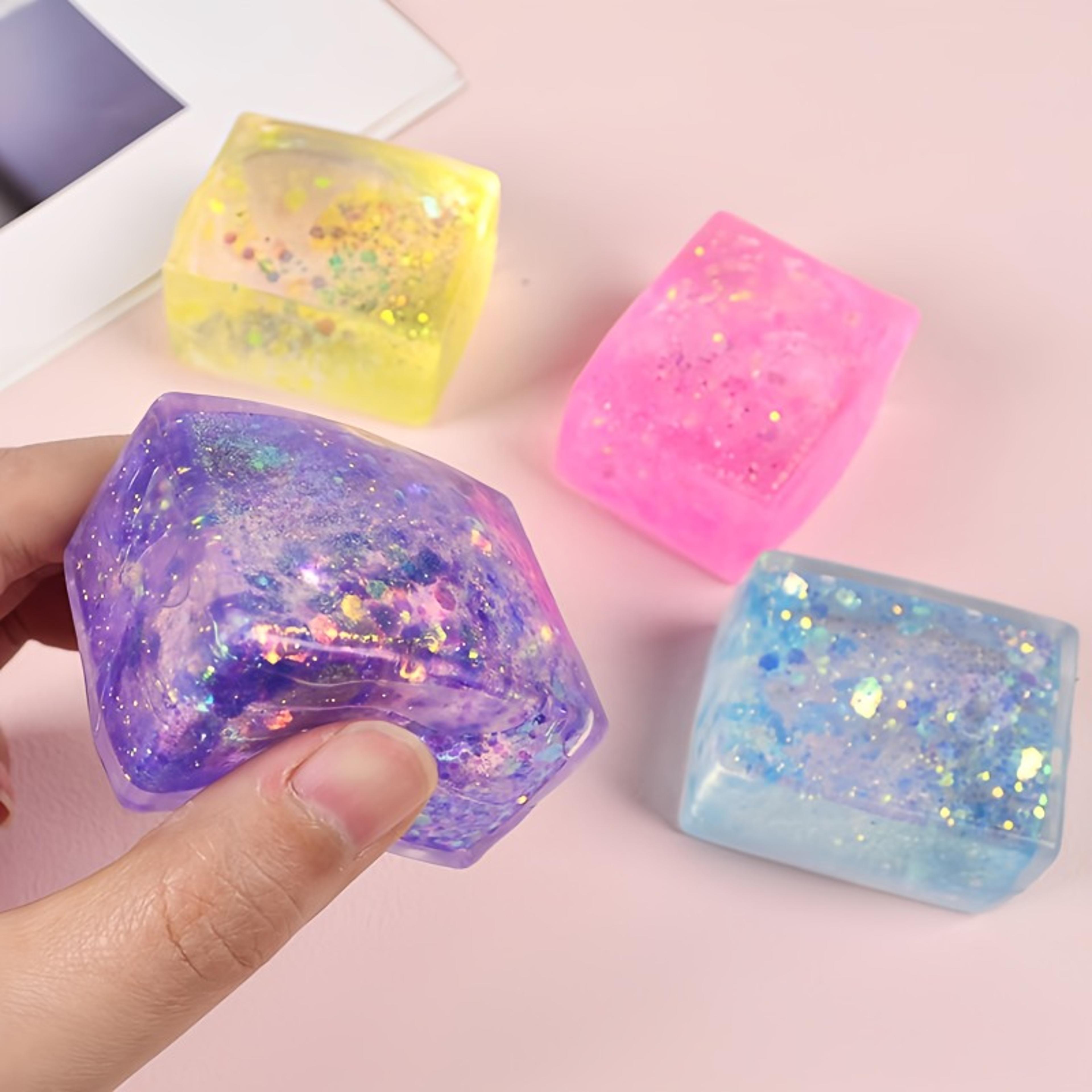 Shiny Maltose Cube Squeeze Toy  AntiStress Slow Rebound Sensory Fidget Toy For Relaxation And Fun 0