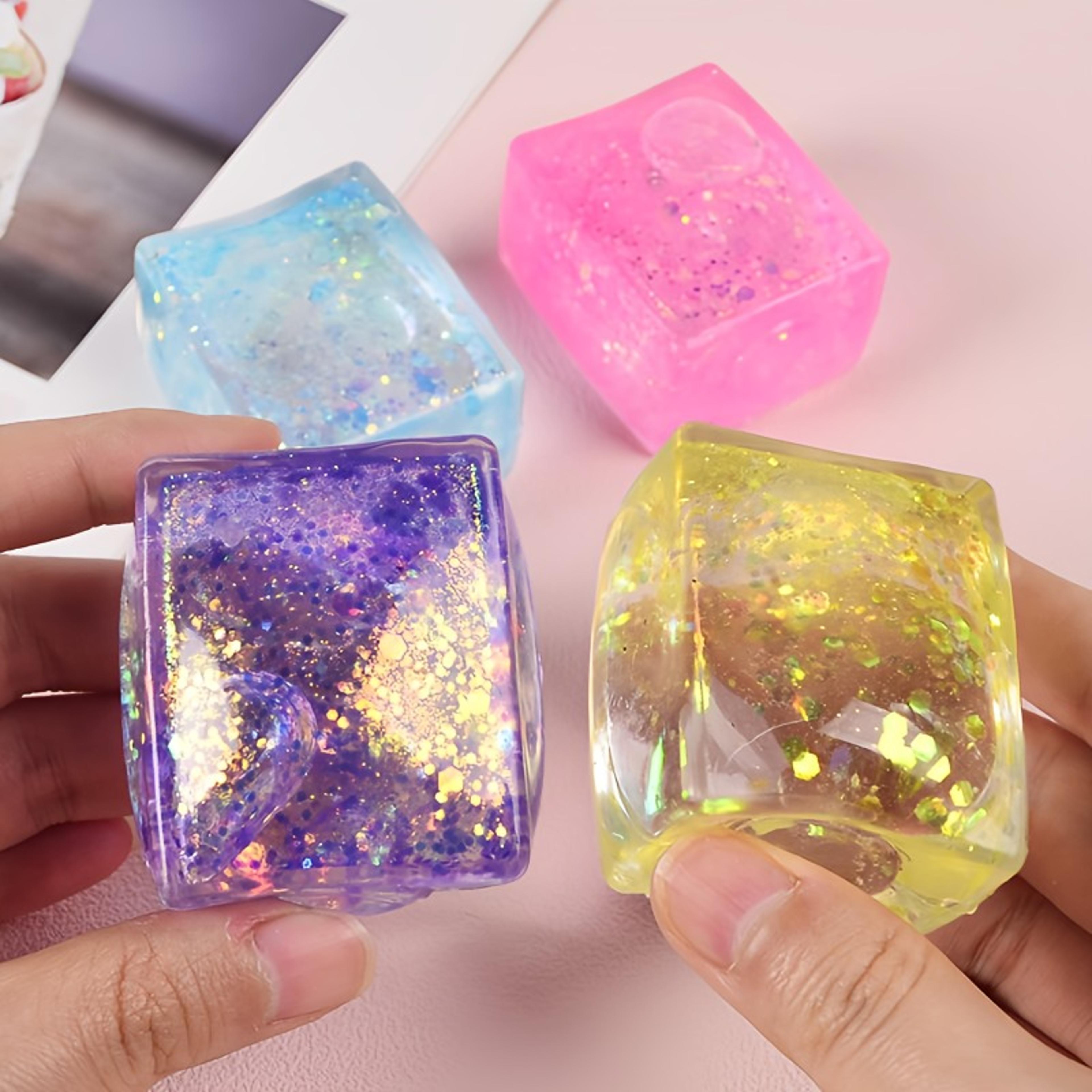 Shiny Maltose Cube Squeeze Toy  AntiStress Slow Rebound Sensory Fidget Toy For Relaxation And Fun 4