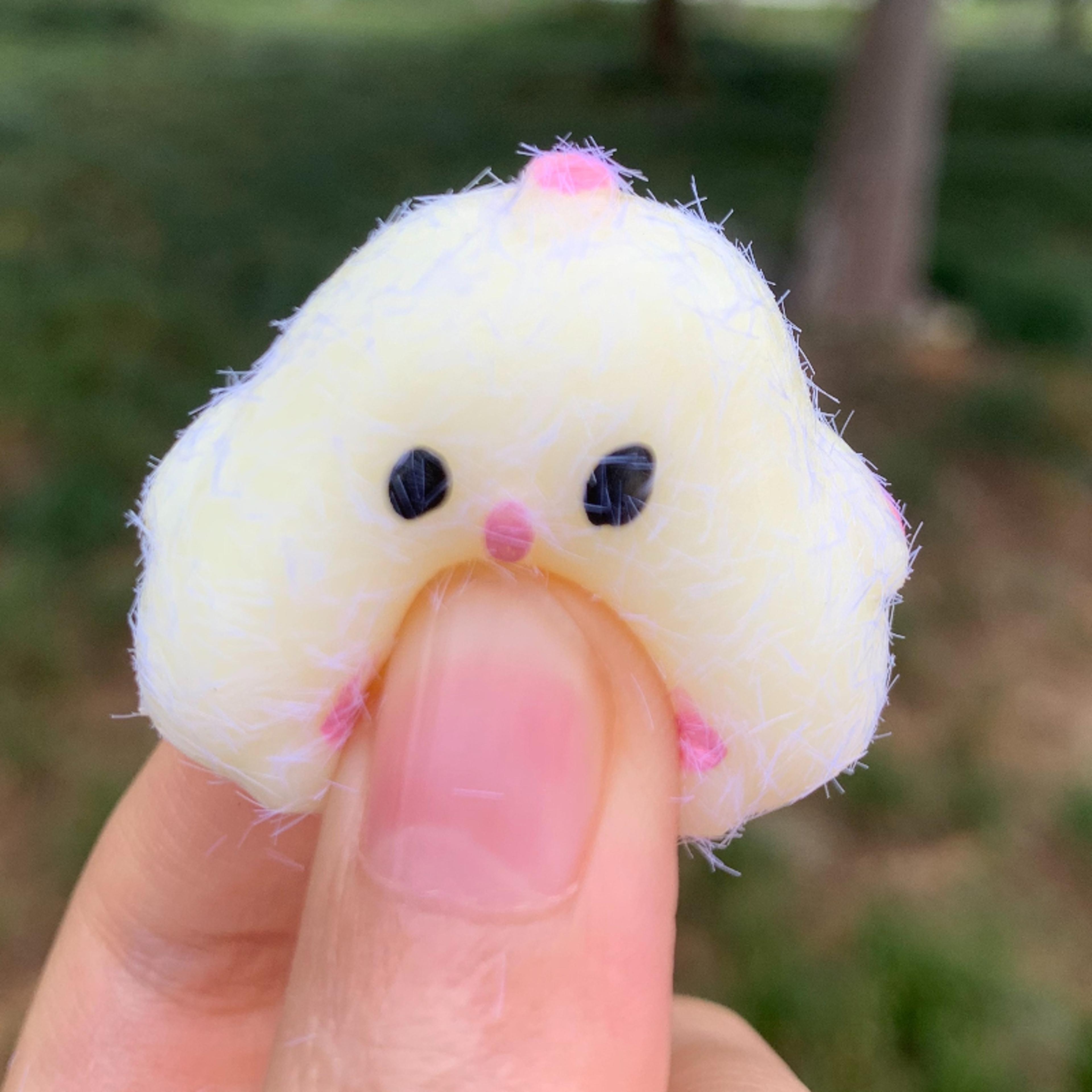 Cute Squishy Chick Stress Relief Keychain  Kawaii Rebound Chicken Toy For Bag  Phone Charm 1