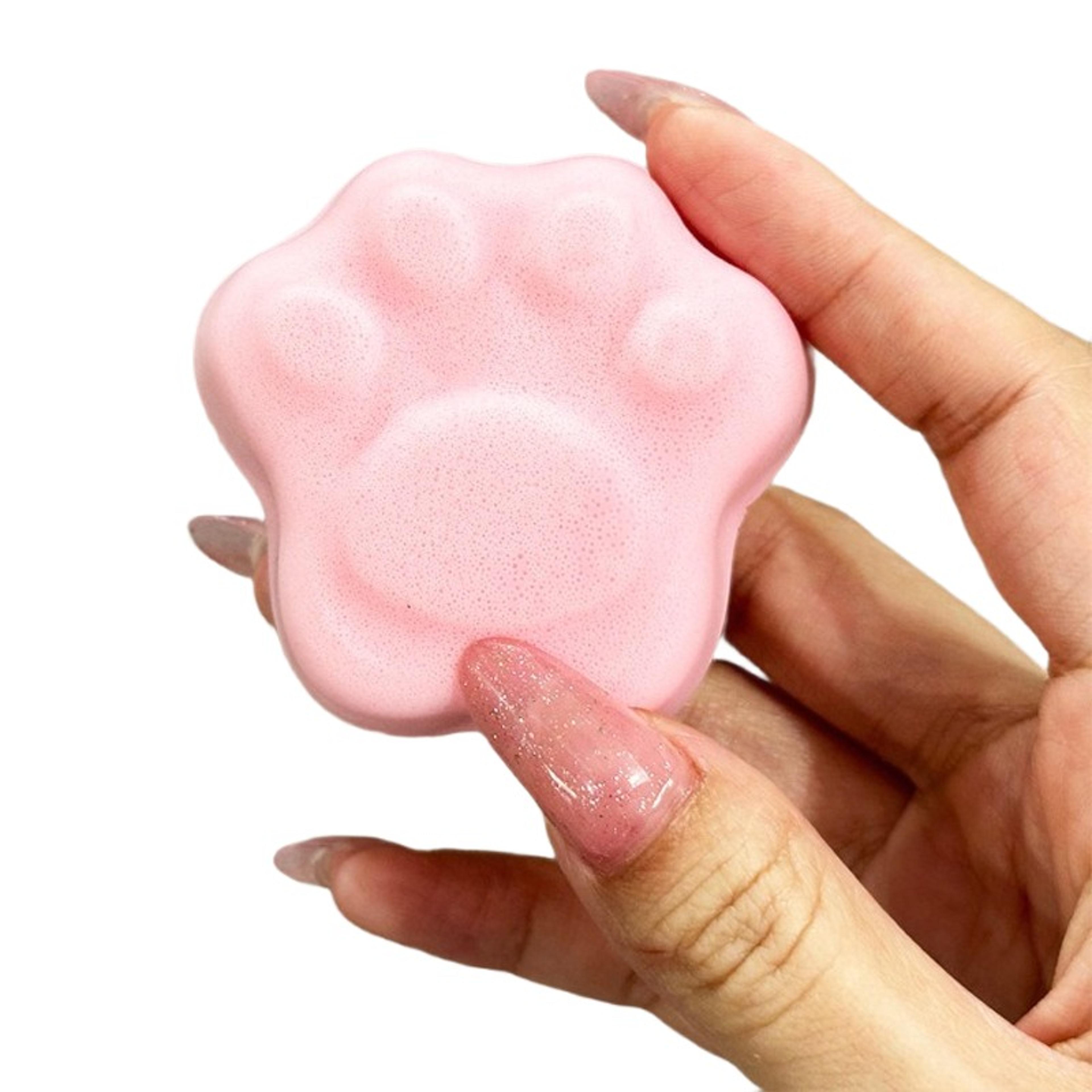 Cute Pink Cat Paw Fidget Toy  Slow Rebound Stress Reliever For Girls 4