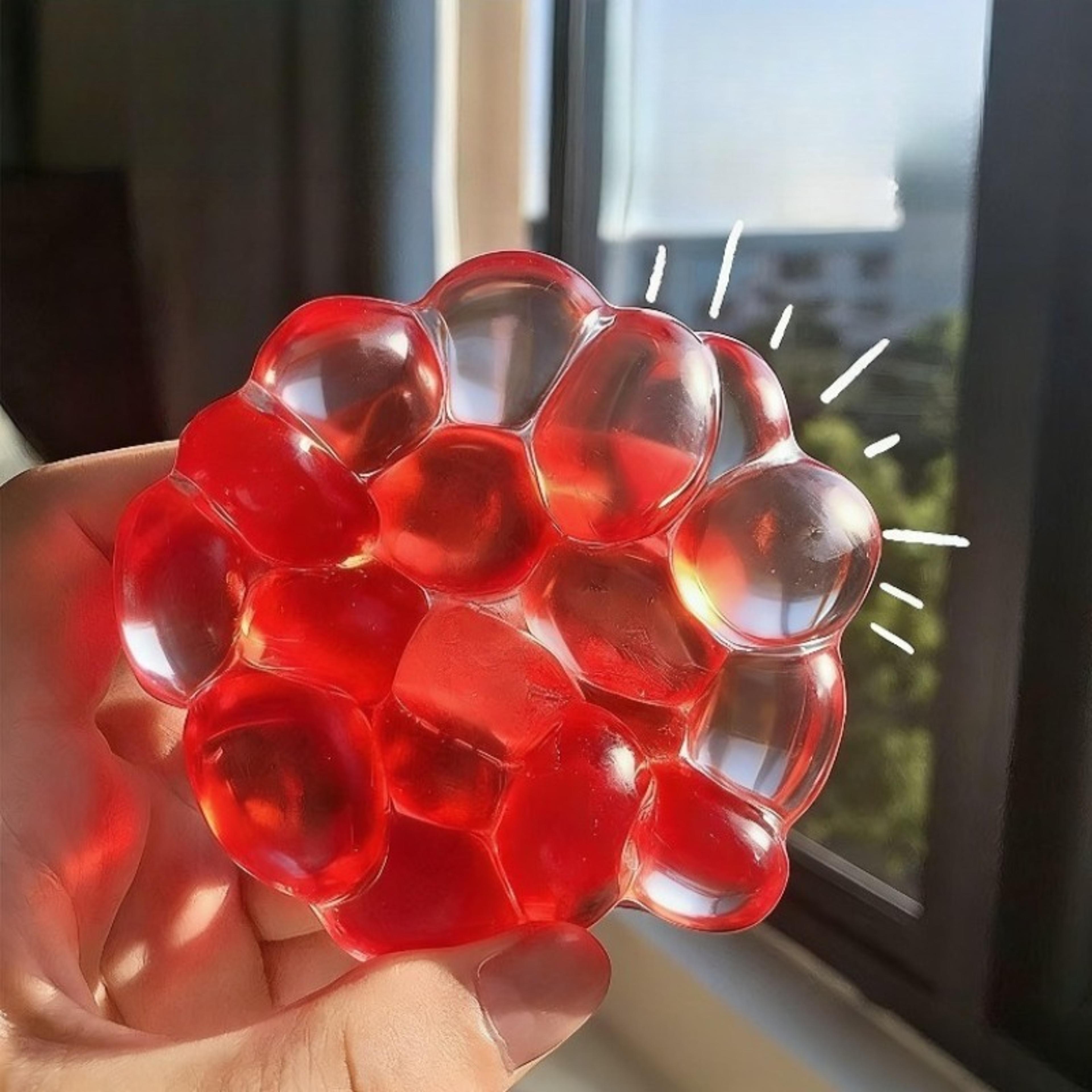 Squishy Gemstone Stress Relief Ball Transparent Squeeze Toy For Relaxation And Anxiety Relief 4