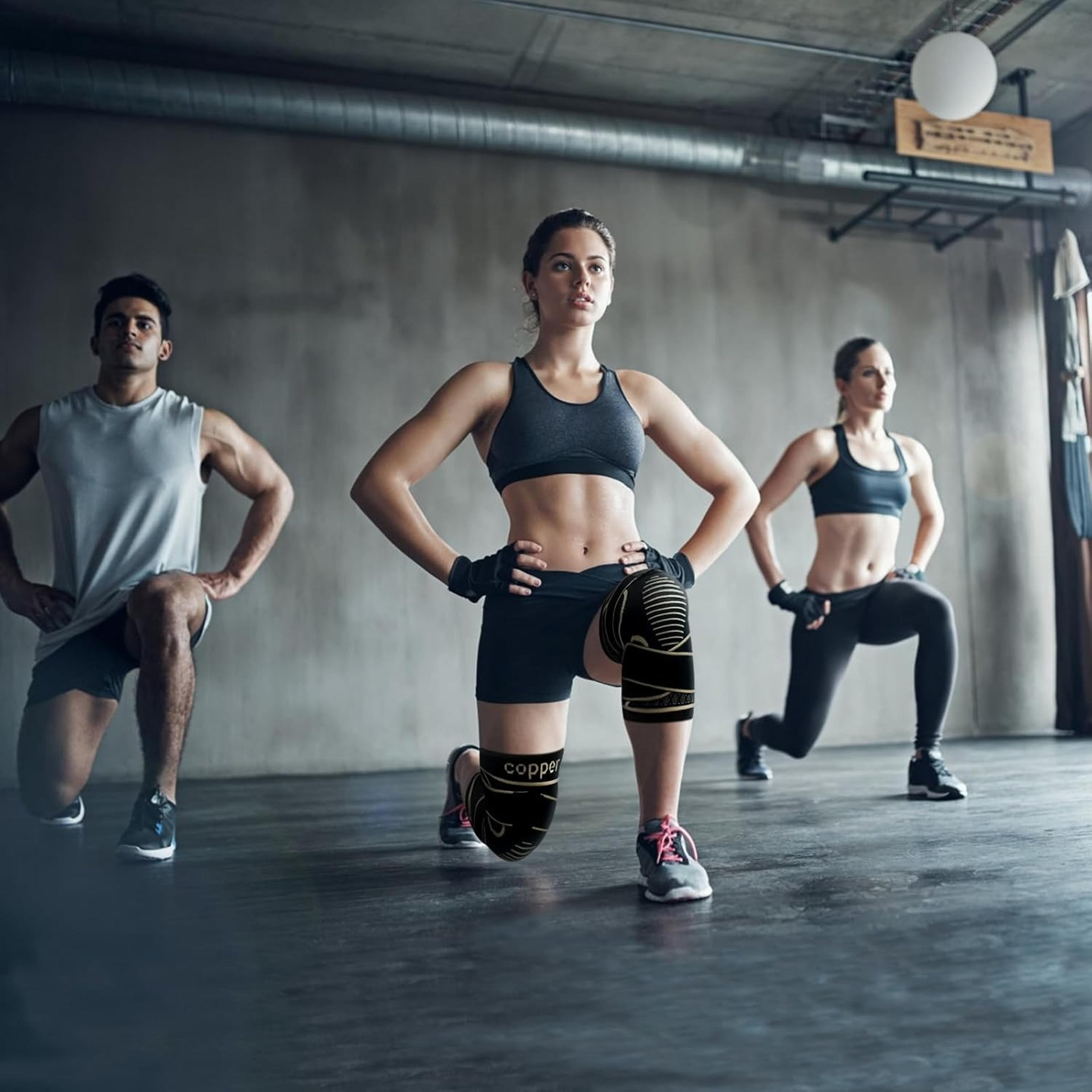 Copper Knee Braces With Strap For Pain Relief Knee Compression Sleeve For Arthritis And Meniscus Te 4