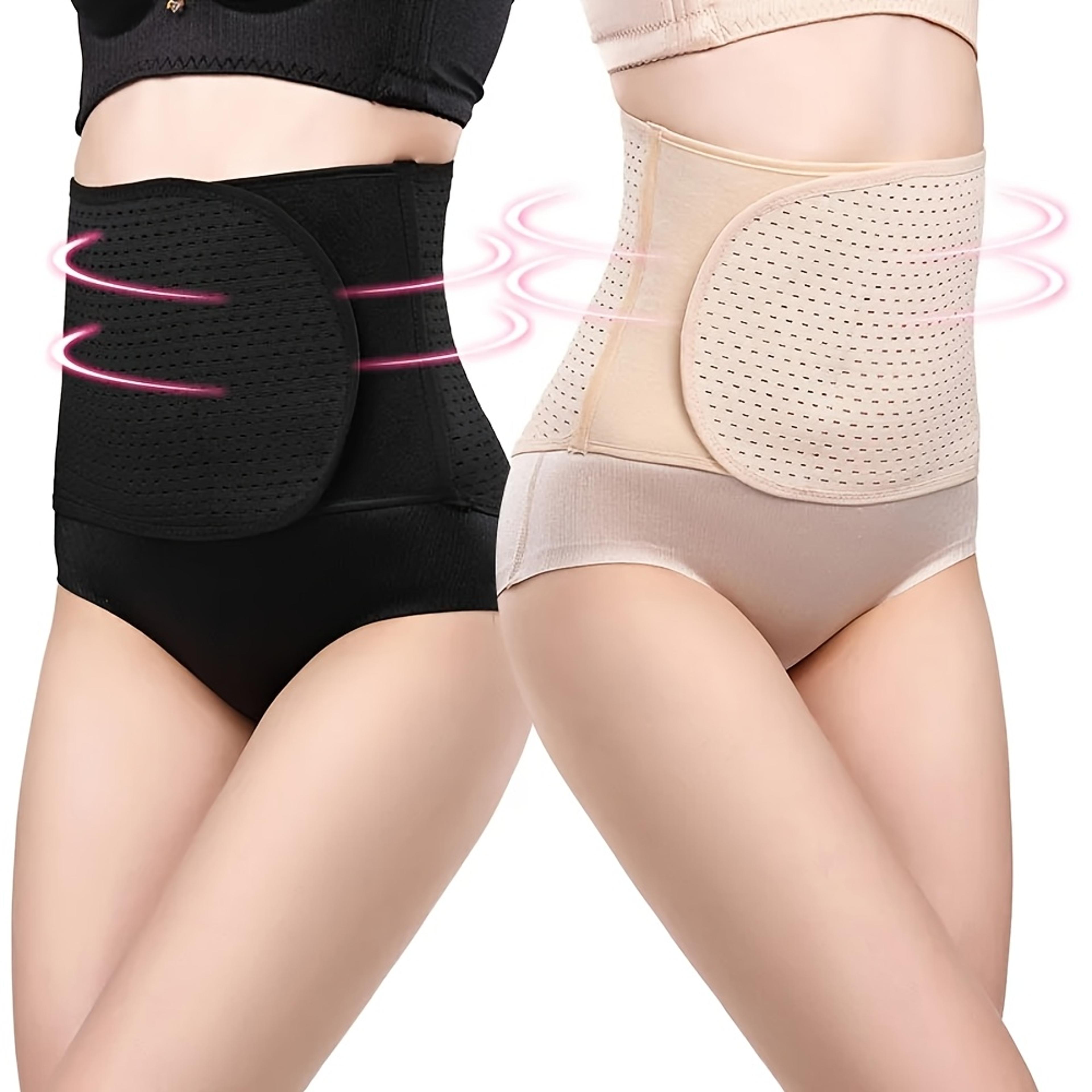 Adjustable Breathable Lumbar Support Belt Black Polyester Abdominal Shaping Belt With Targeted Comp 0