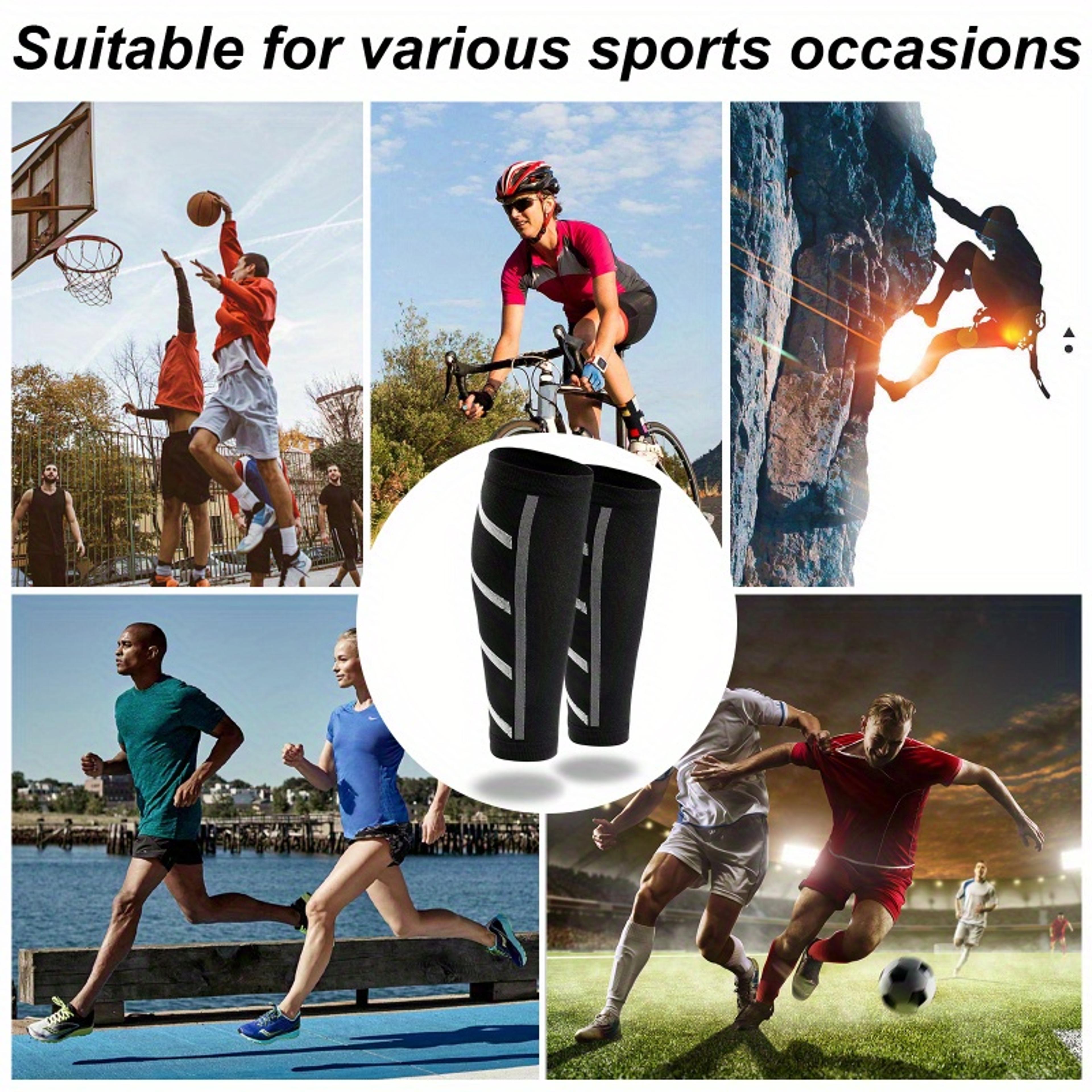 Compression Calf Sleeves UV Protection Breathable For Basketball Soccer Running  Cycling 4