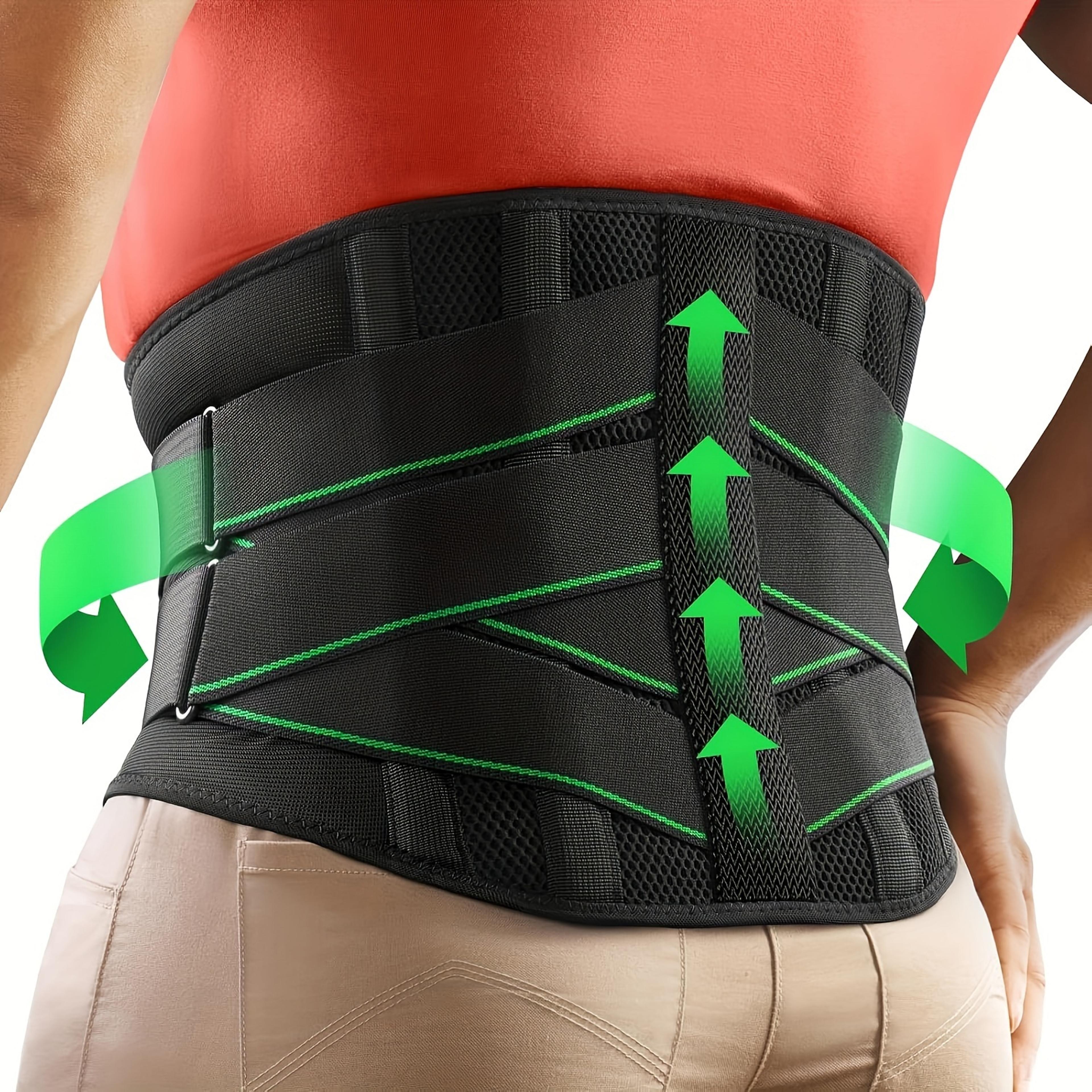 adjustable lower back support brace for pain relief breathable waist lumbar support for herniated disc.