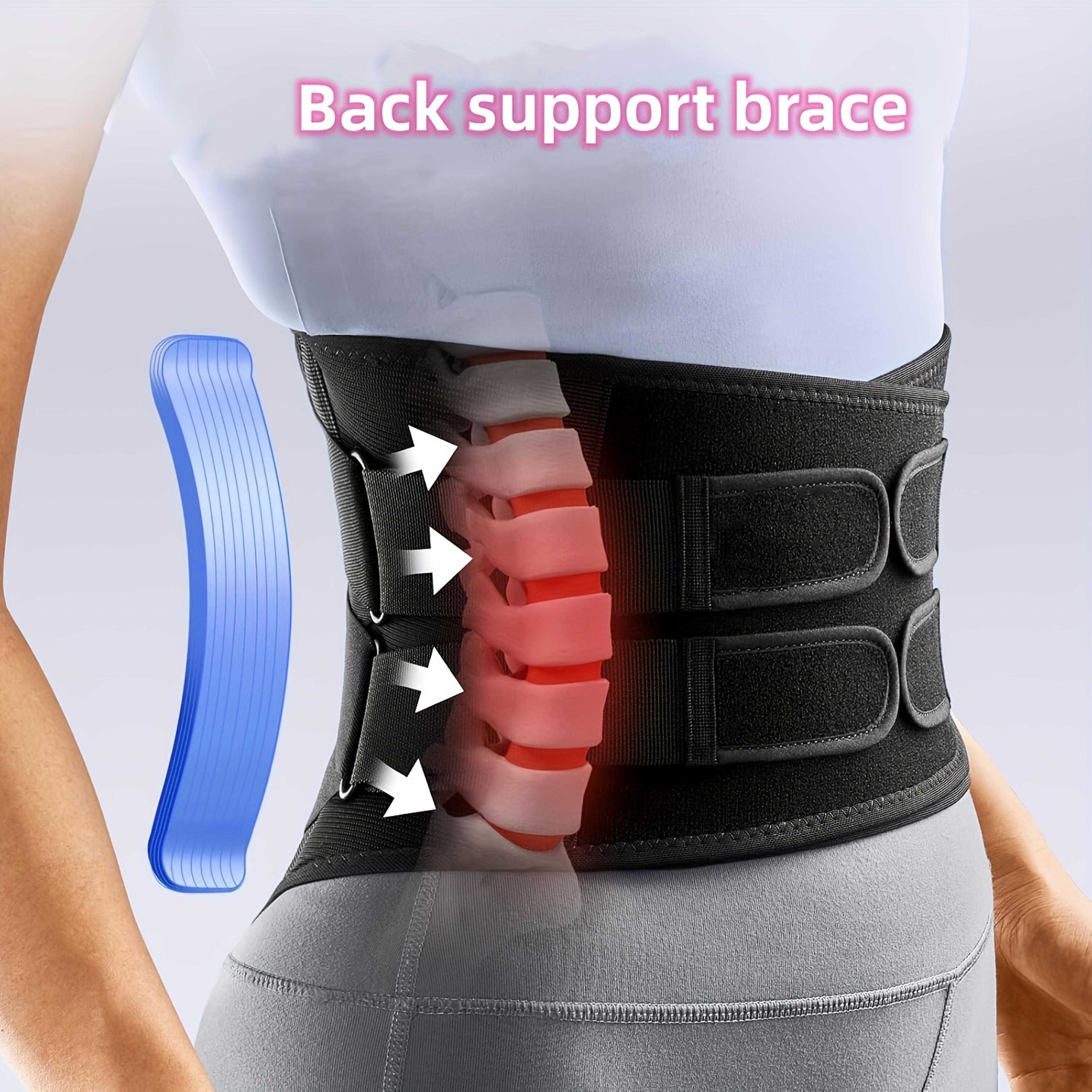 Adjustable Lower Back Support Brace For Pain Relief Breathable Waist Lumbar Support For Herniated D 3