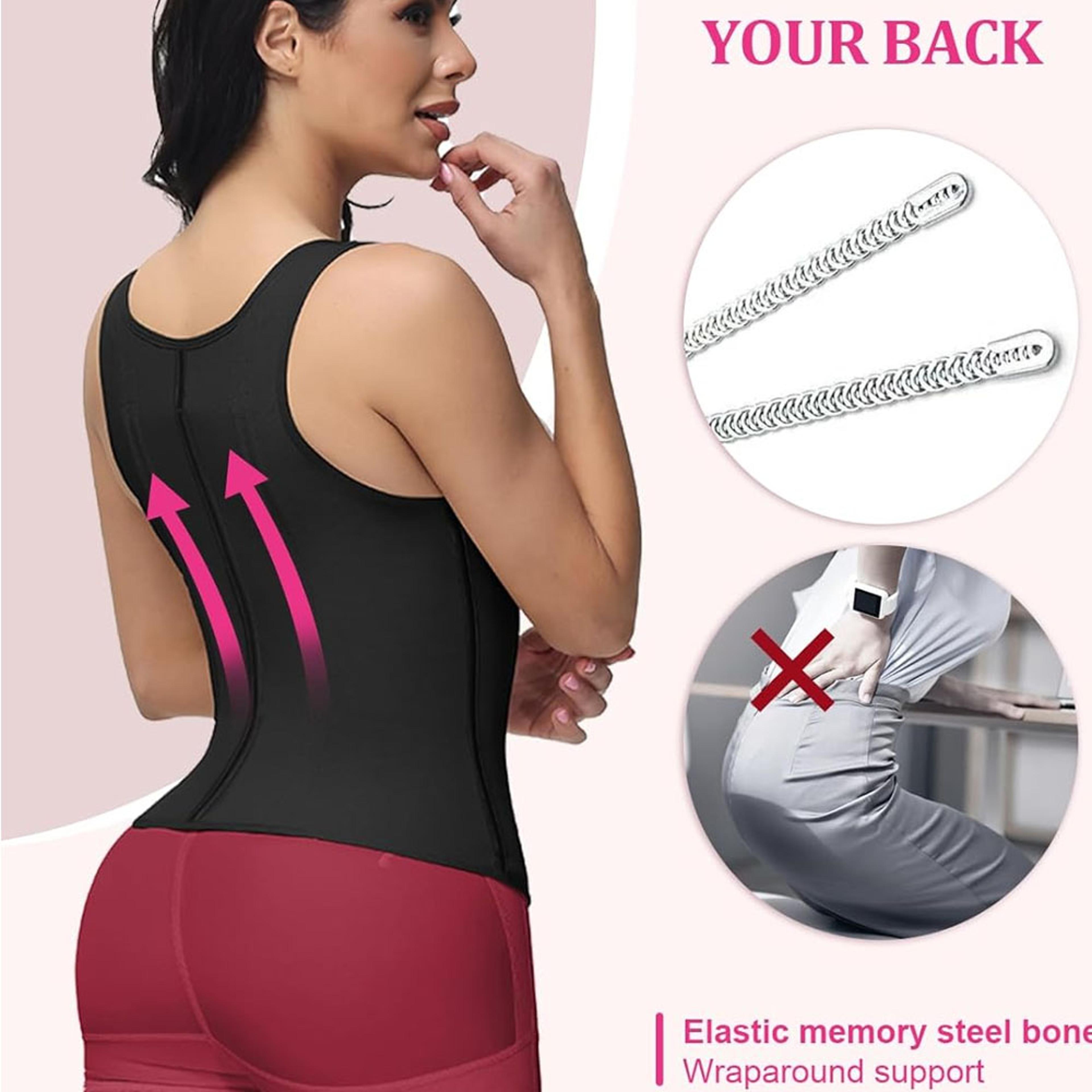 Waist Trainer For Women Tummy Control Sports Girdle  Workout Body Shaper With Adjustable Shoulder S 4