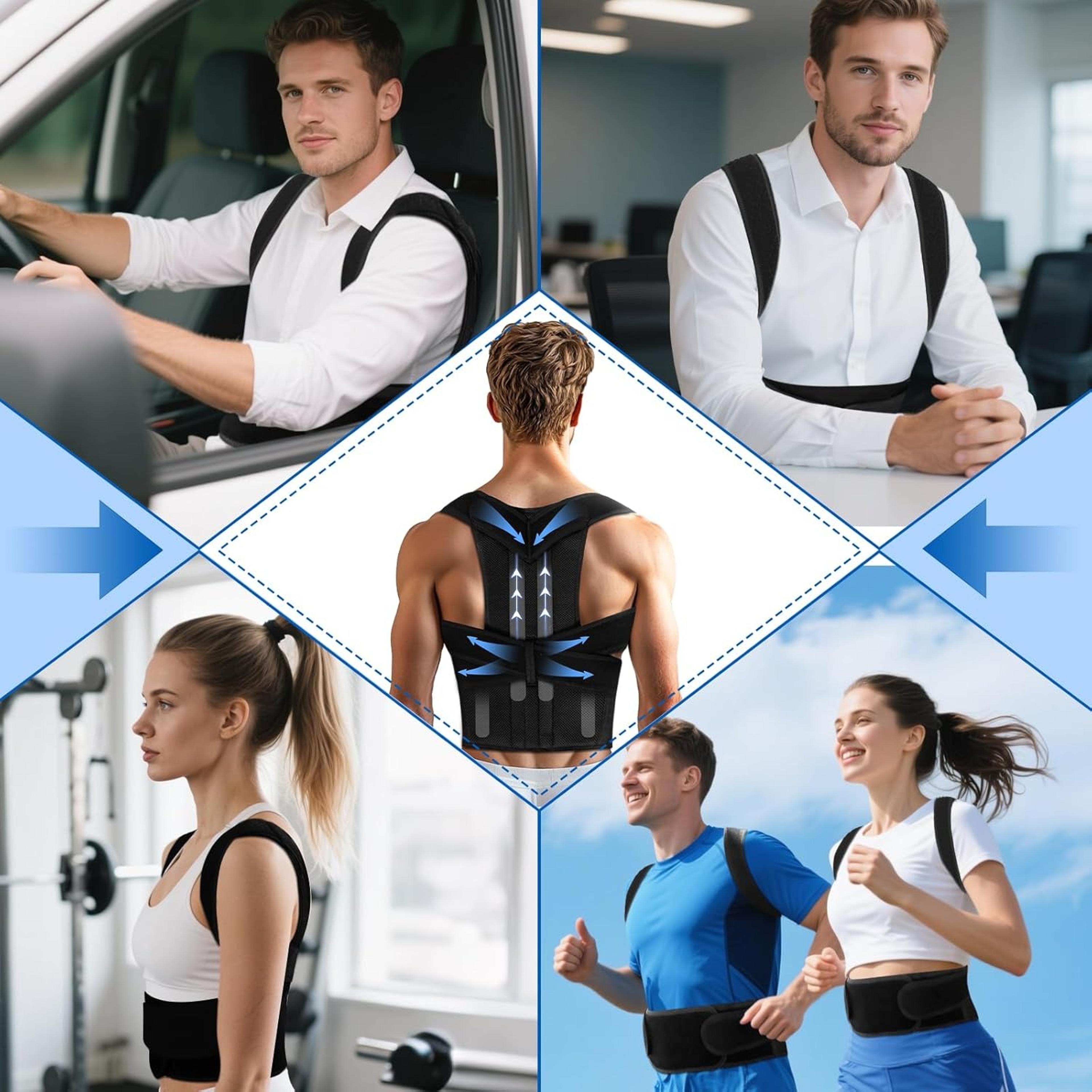 Adjustable Back Brace Posture Corrector For Women  Men Lumbar Support Belt For Scoliosis And Improv 1