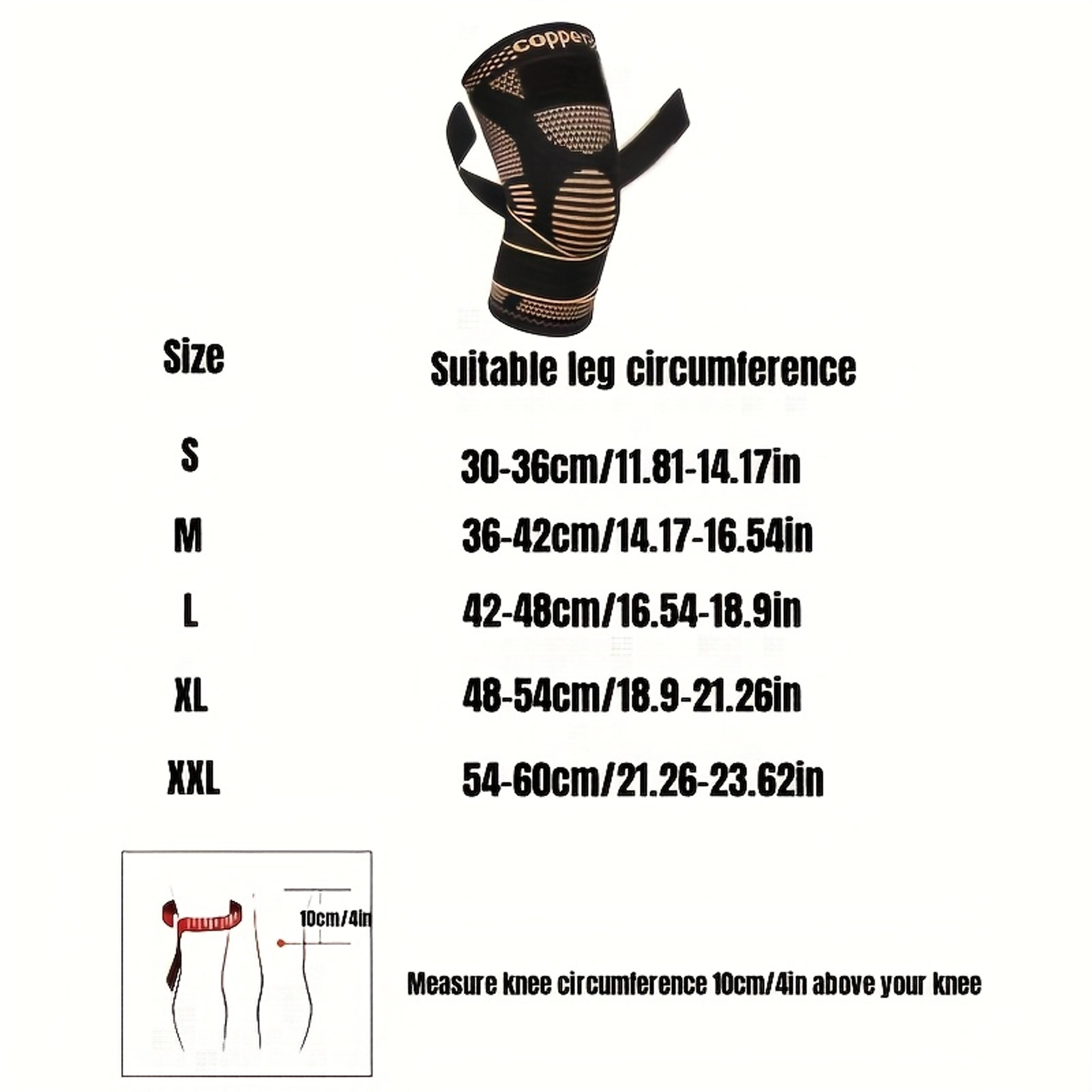 Copper Ion Knee Pads For Sports NonSlip Knitted Nylon For Fitness Running Basketball And More 5