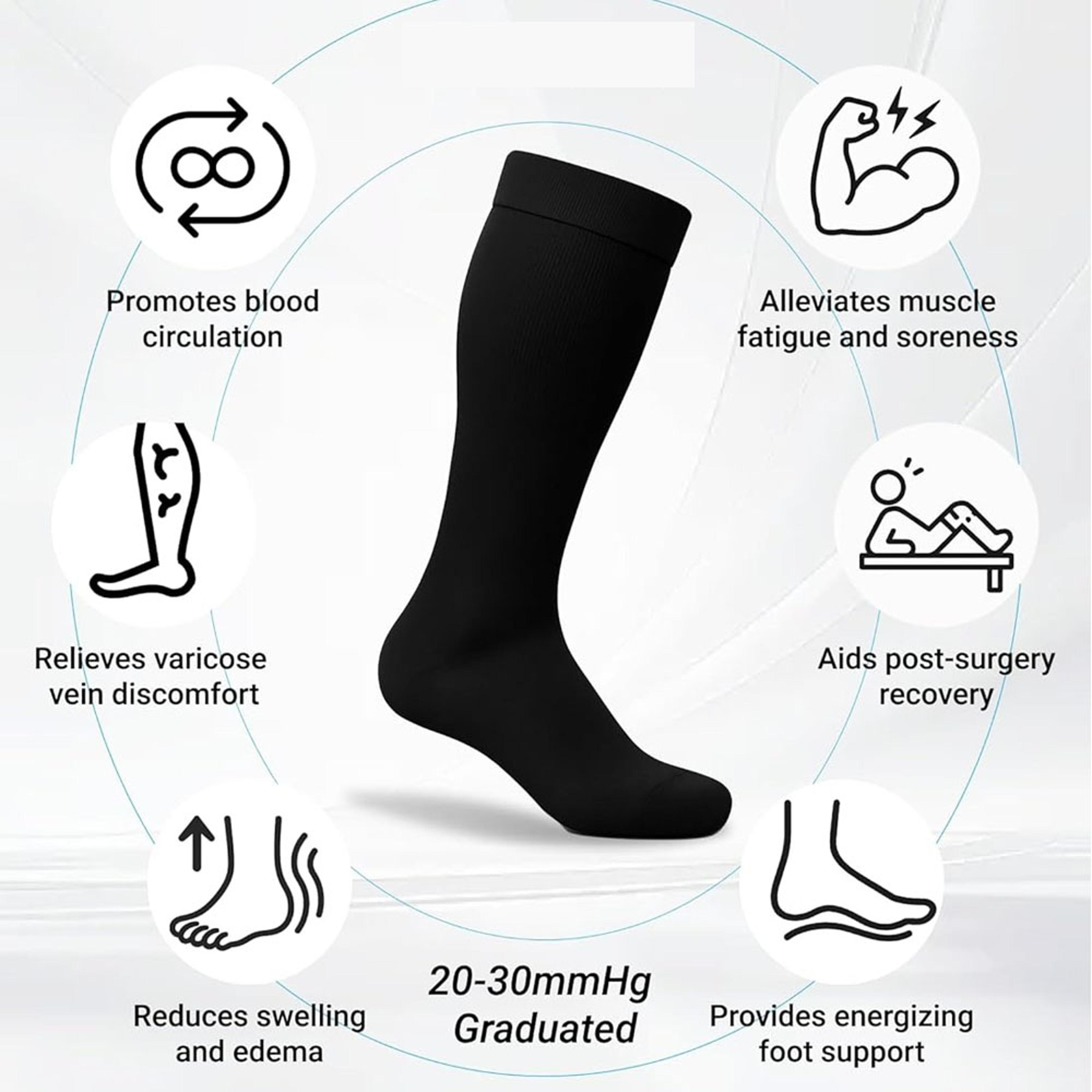 Plus Size Wide Calf Compression Socks For AllDay Circulation Support 2