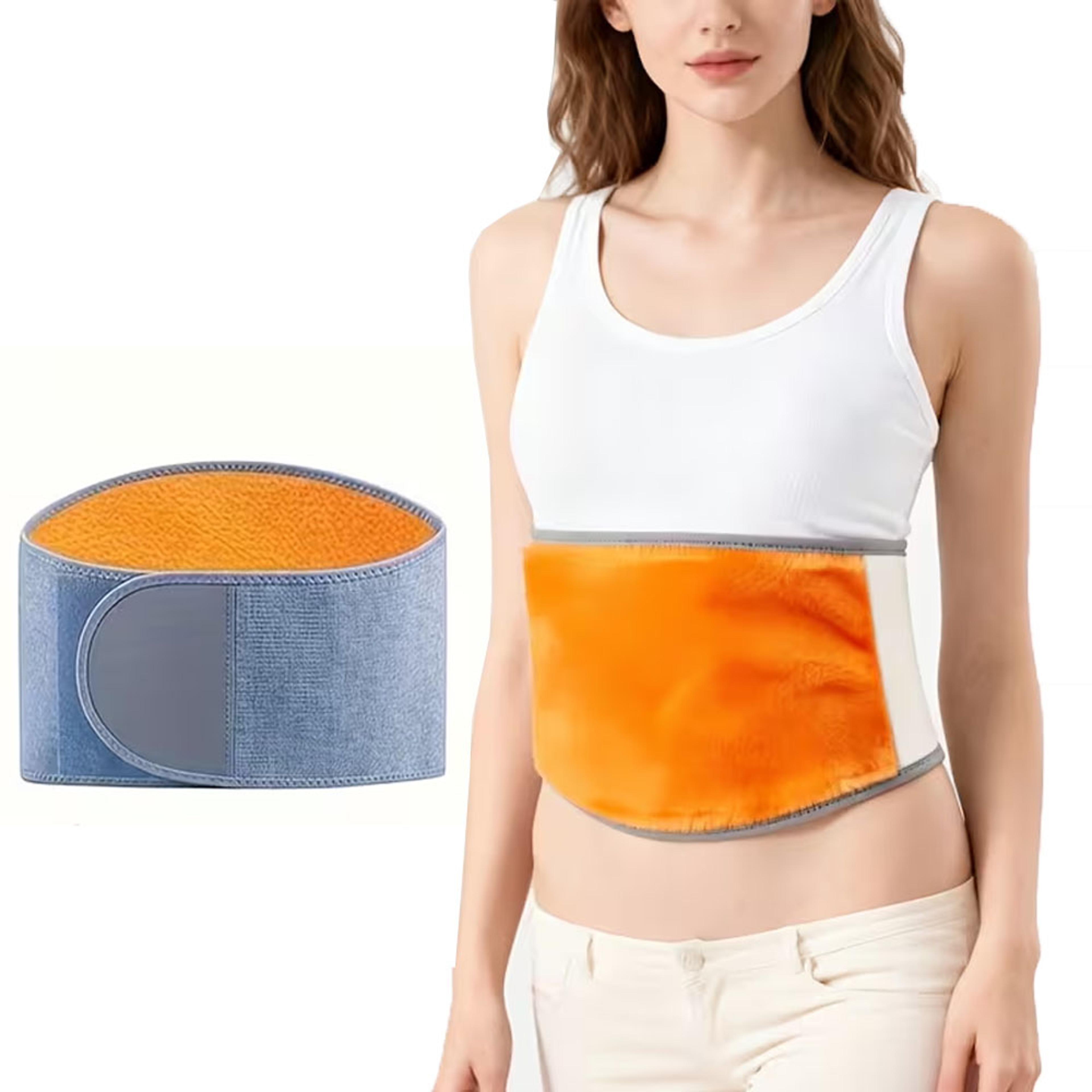 Winter Plush Thermal Waist Belt Lumbar Support Back Brace 5