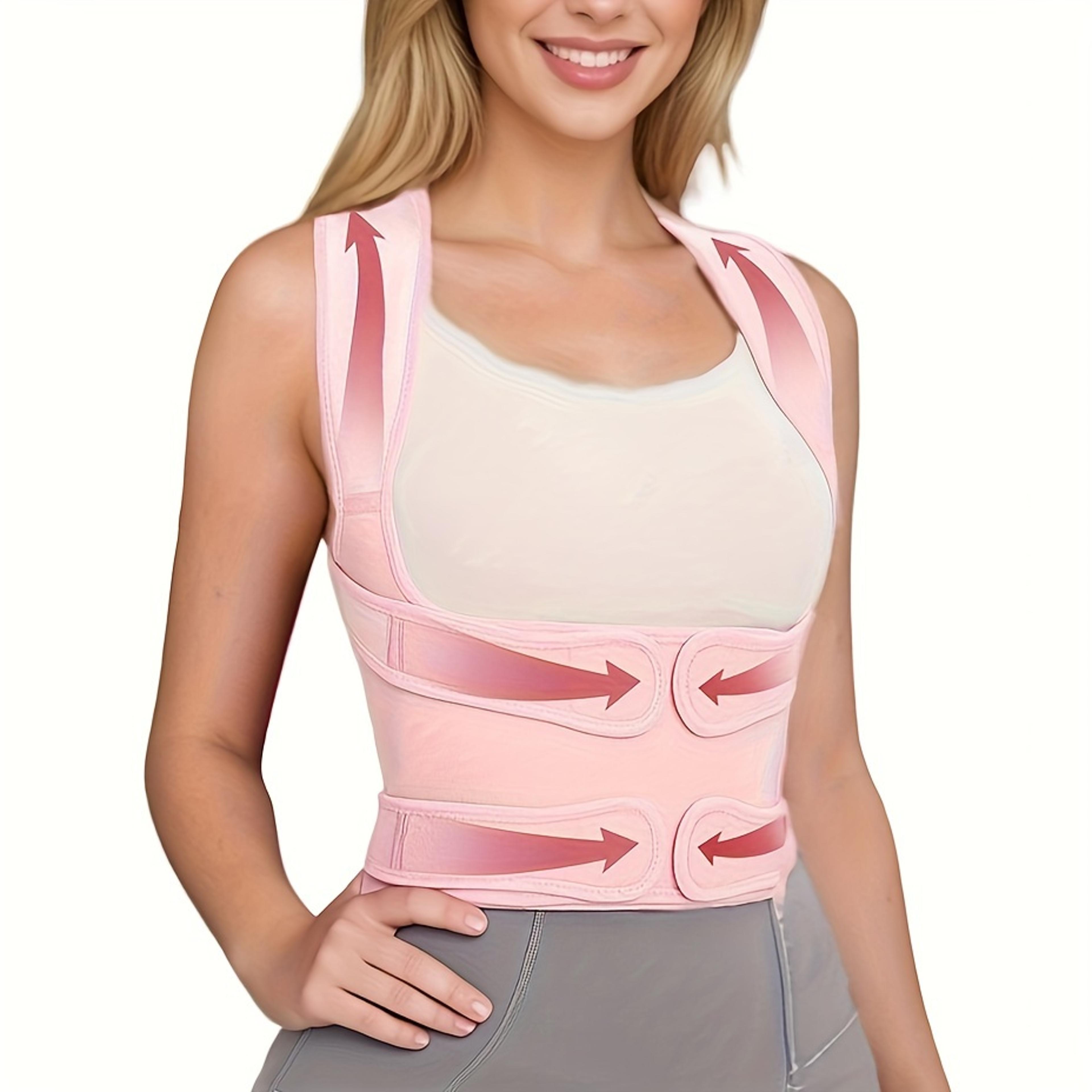 Black Adjustable Posture Support Belt For Back Pain Relief 4