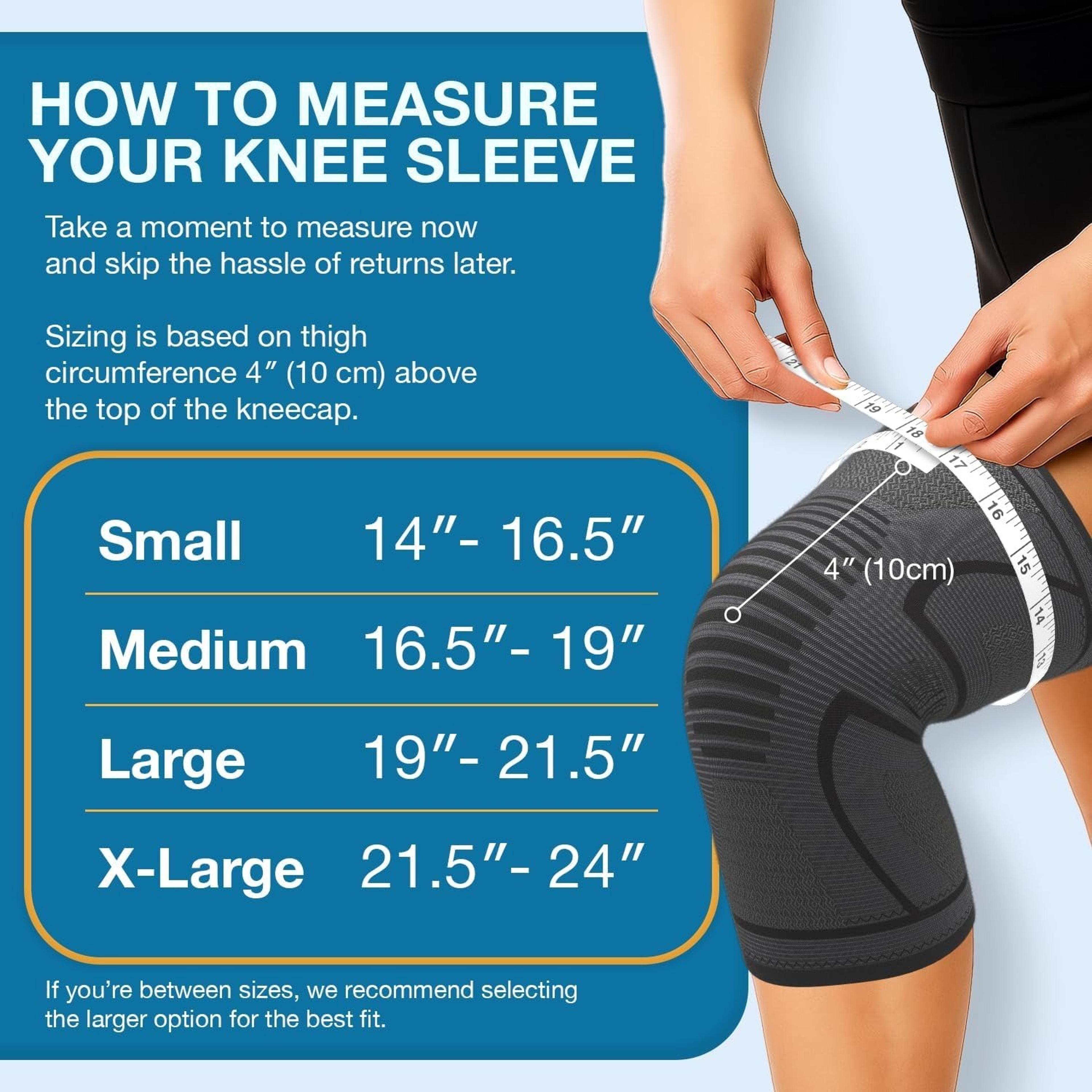 Compression Knee Brace For Men  Women Knee Sleeves For Sports Running Weightlifting Arthritis  Meni 5