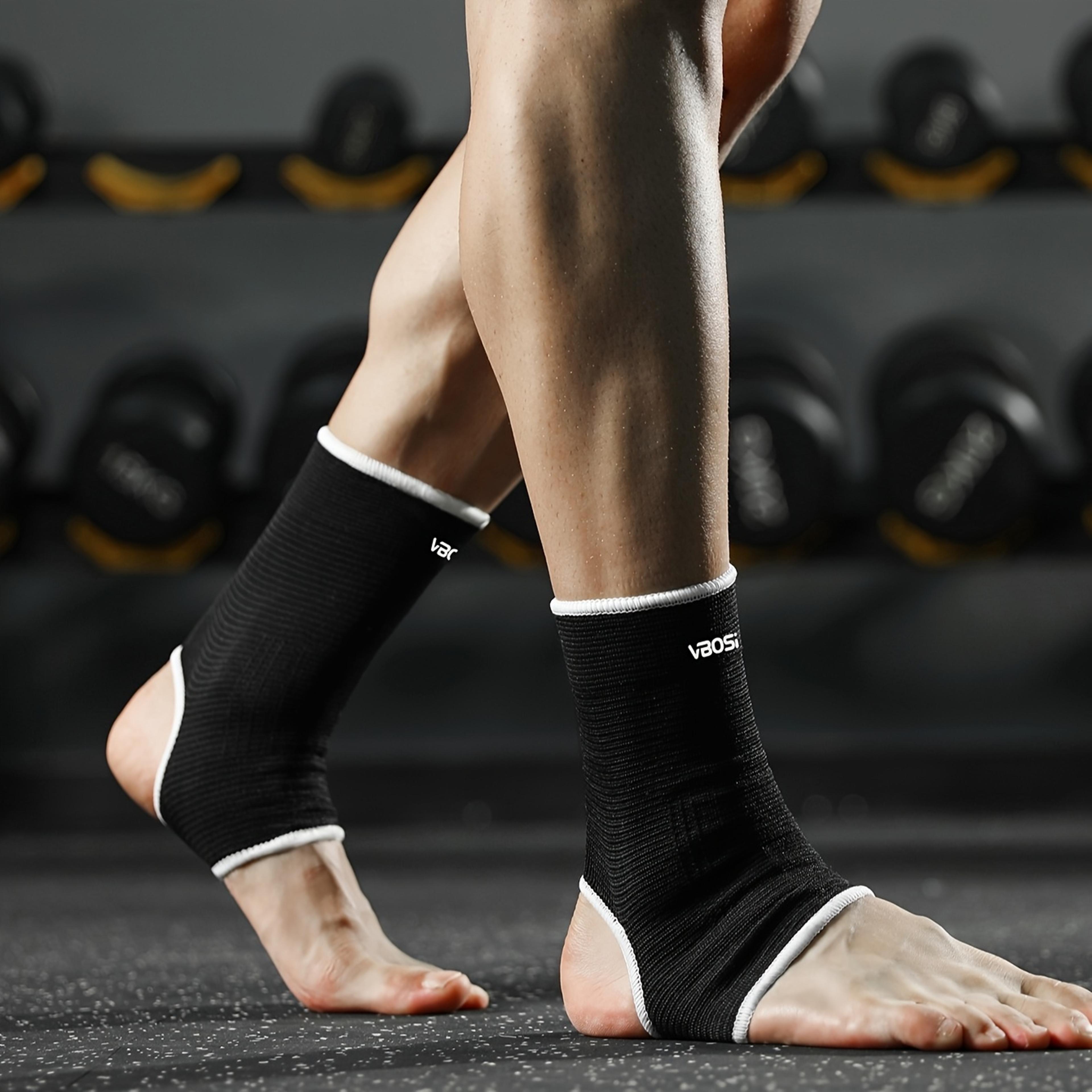 Unisex Elastic Ankle Support Sleeves Ideal For Running Basketball Cycling  Gym Training  One Size F 2