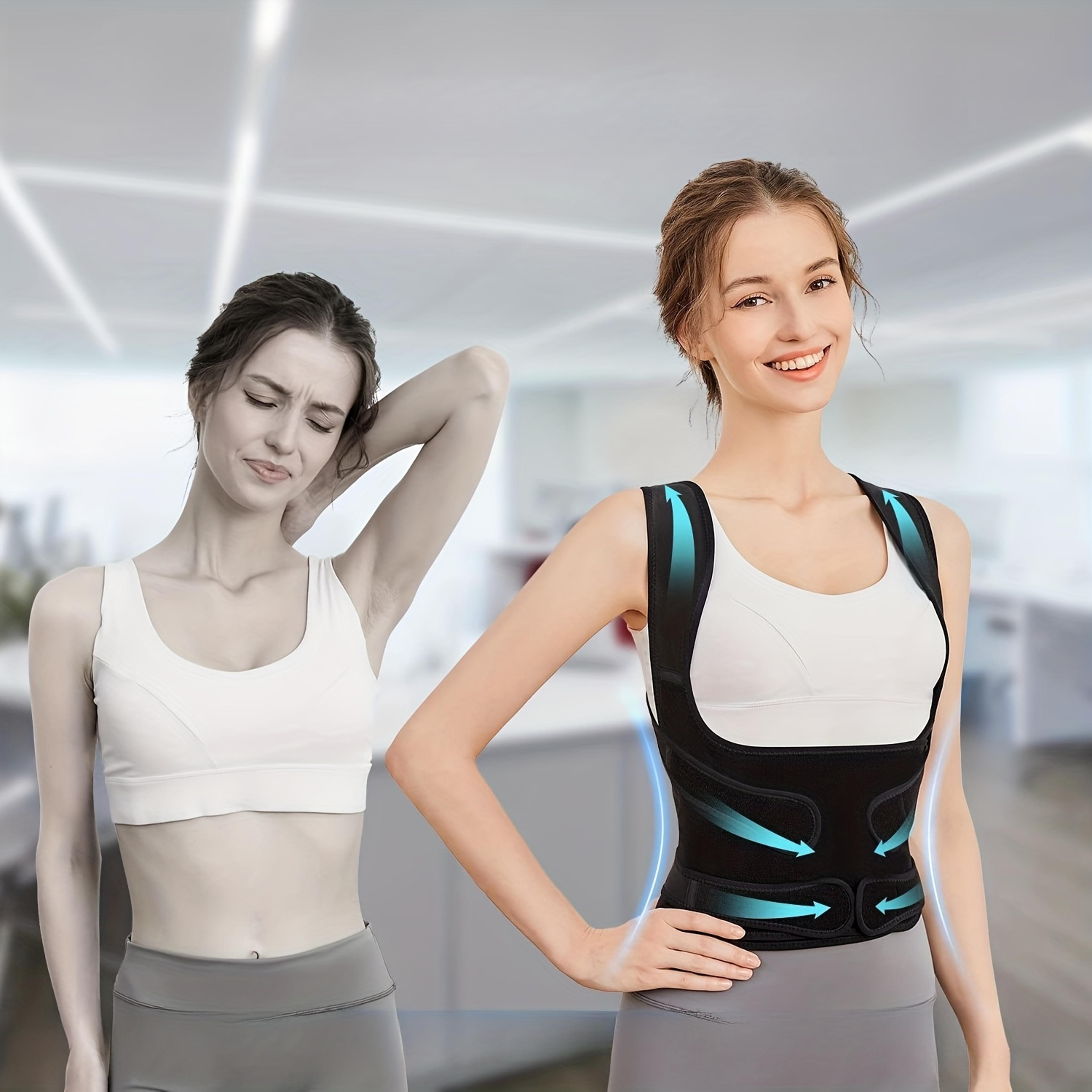 Breathable Back Brace Posture Corrector For Women And Men Full Back Support  Shoulder Straightener 1