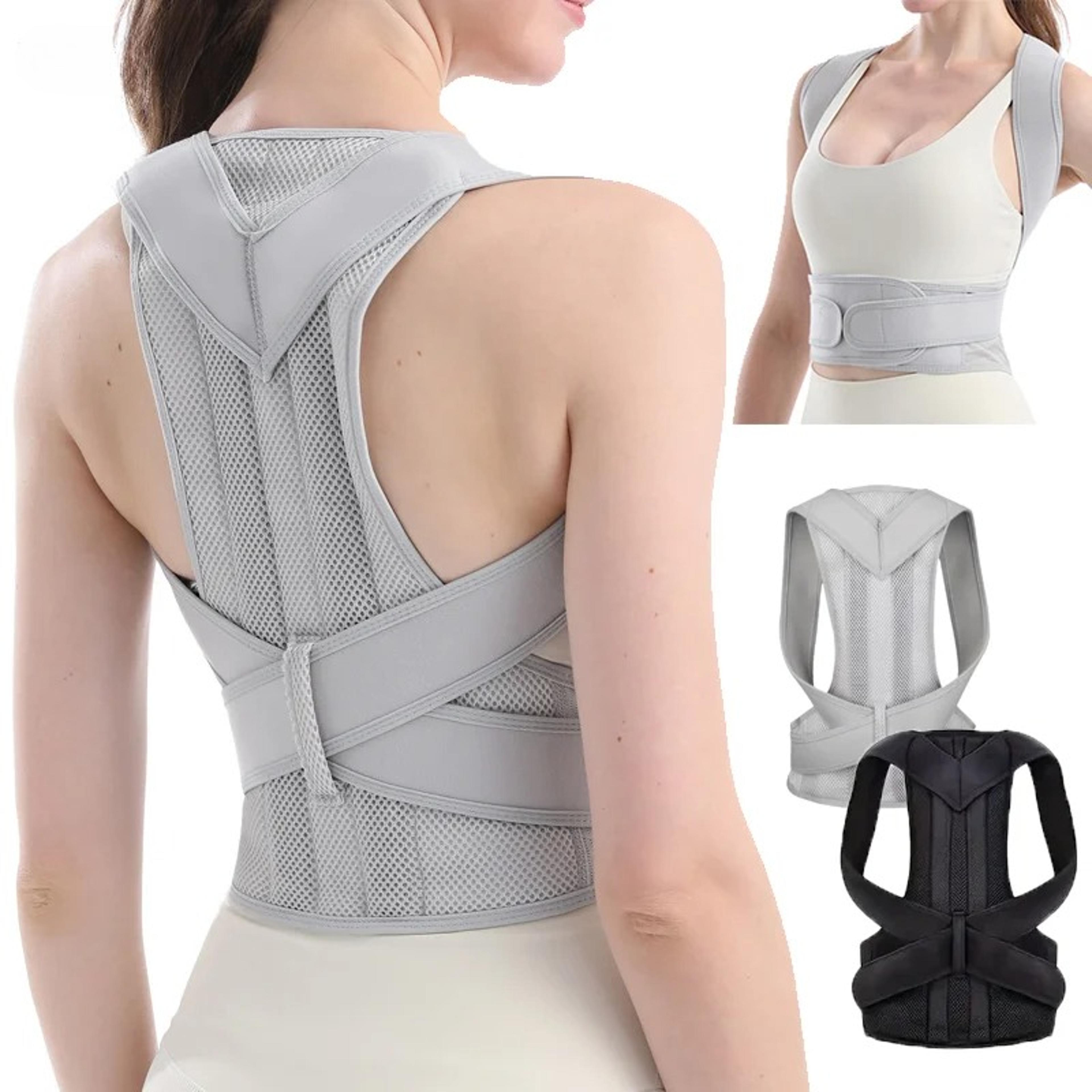 adjustable posture corrector back brace for scoliosis support and lumbar alignment