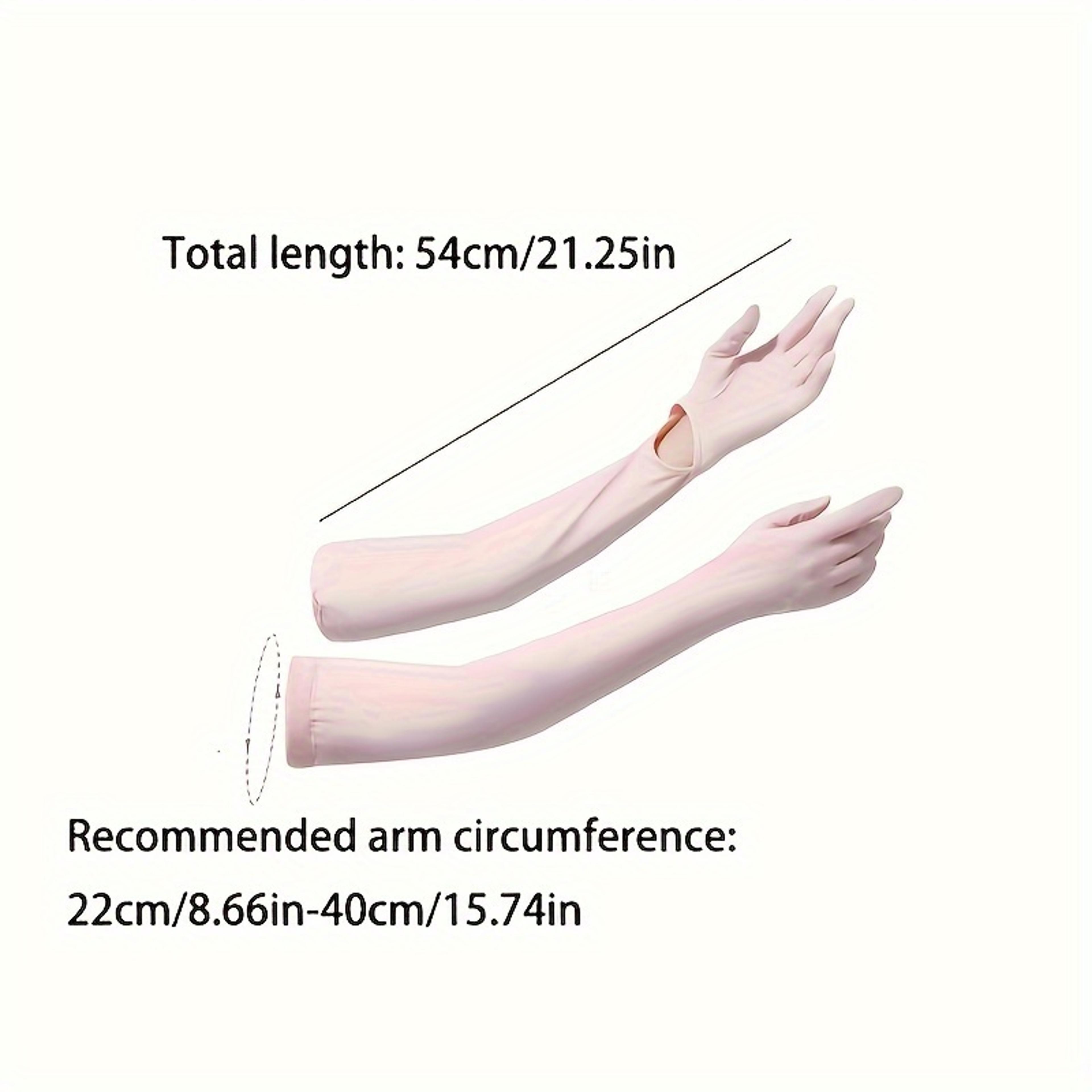 Compression Arm Sleeves With Gloves For Men  Women Sun Protection For Cycling  Outdoor Activities 5