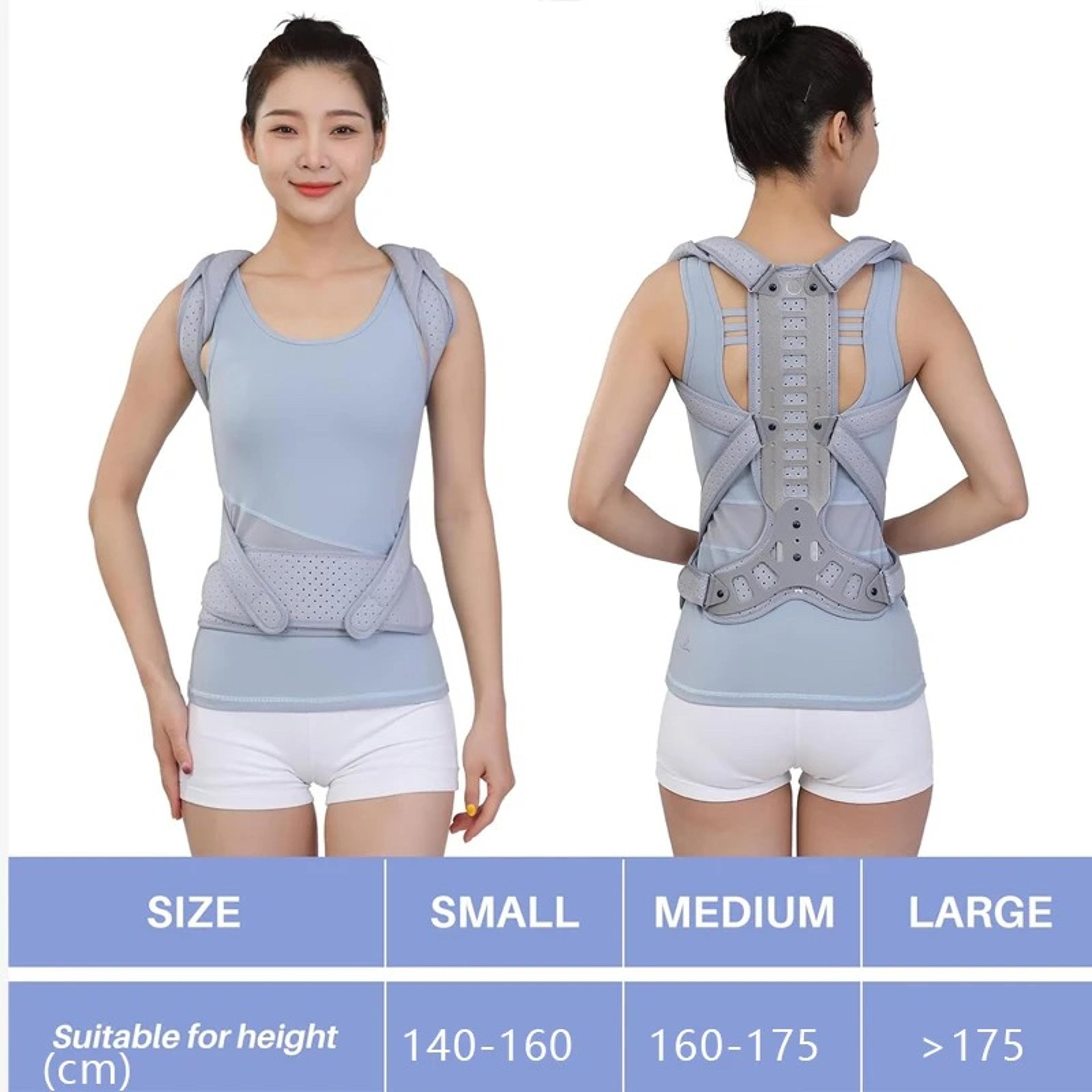 Adjustable Posture Corrector For Back Neck  Shoulder Pain Relief Unisex Metal Back Straightener 5
