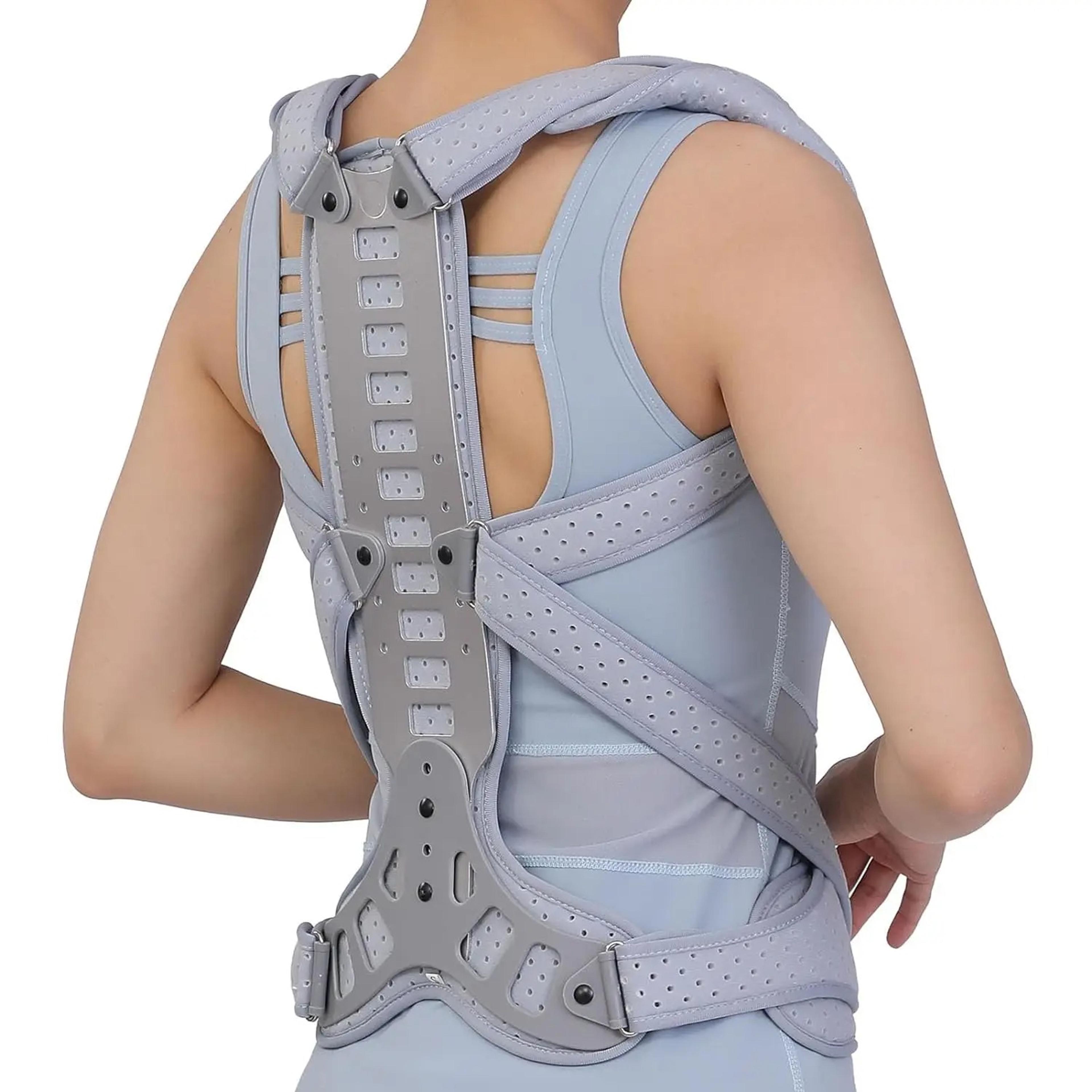 Adjustable Posture Corrector For Back Neck  Shoulder Pain Relief Unisex Metal Back Straightener 1