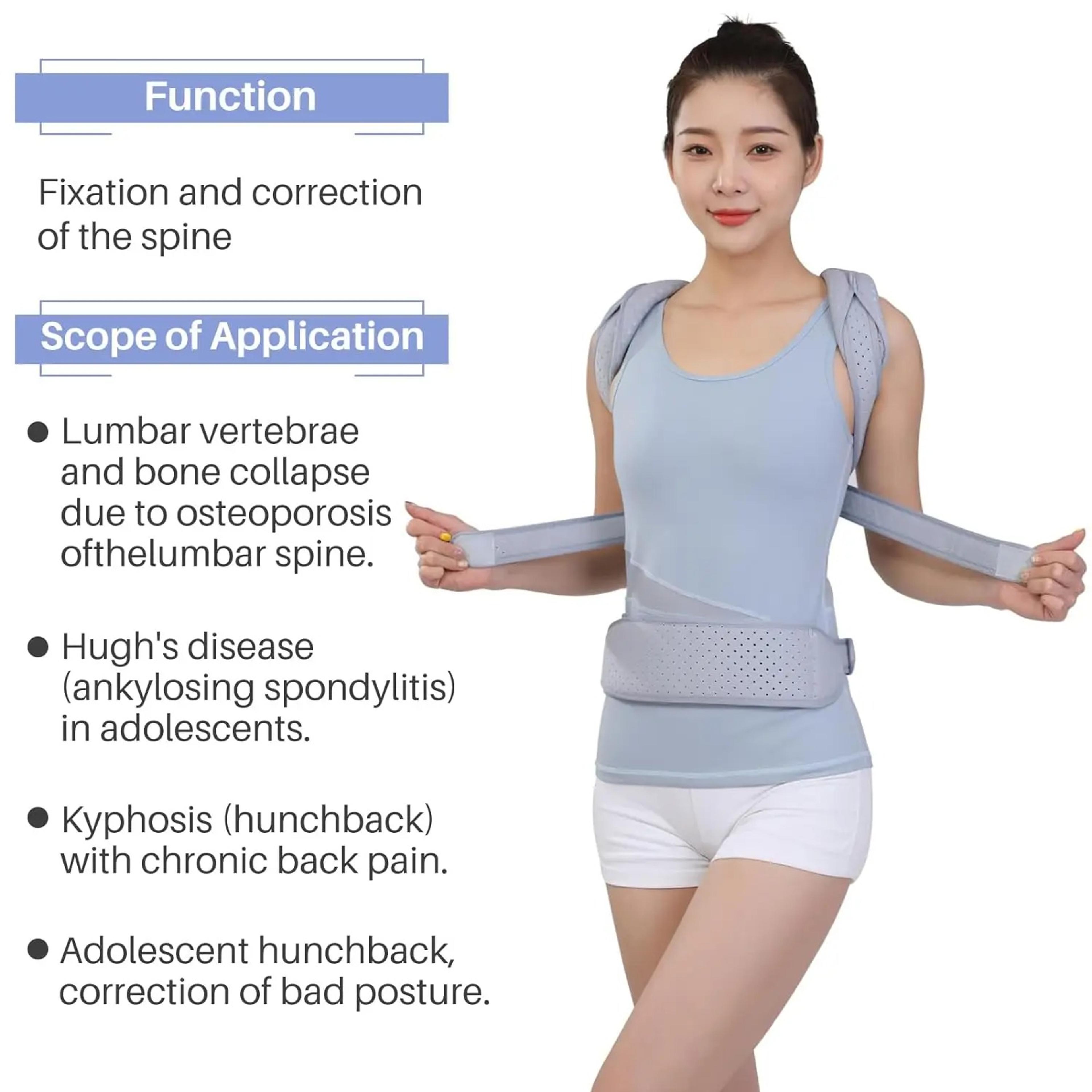 Adjustable Posture Corrector For Back Neck  Shoulder Pain Relief Unisex Metal Back Straightener 3