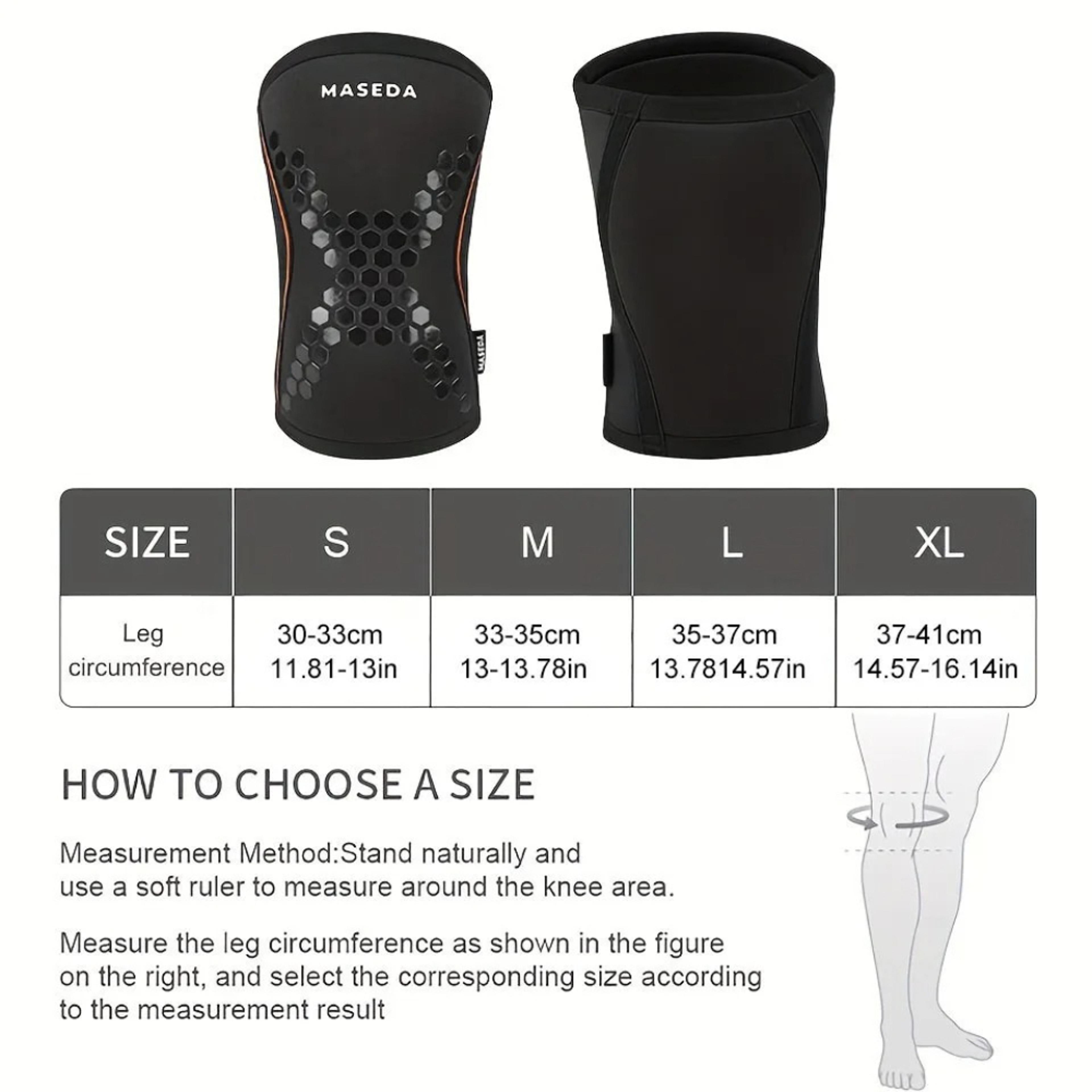 Pressurized Knee Pads For Weightlifting  Squatting Honeycomb Neoprene Padded Support 5