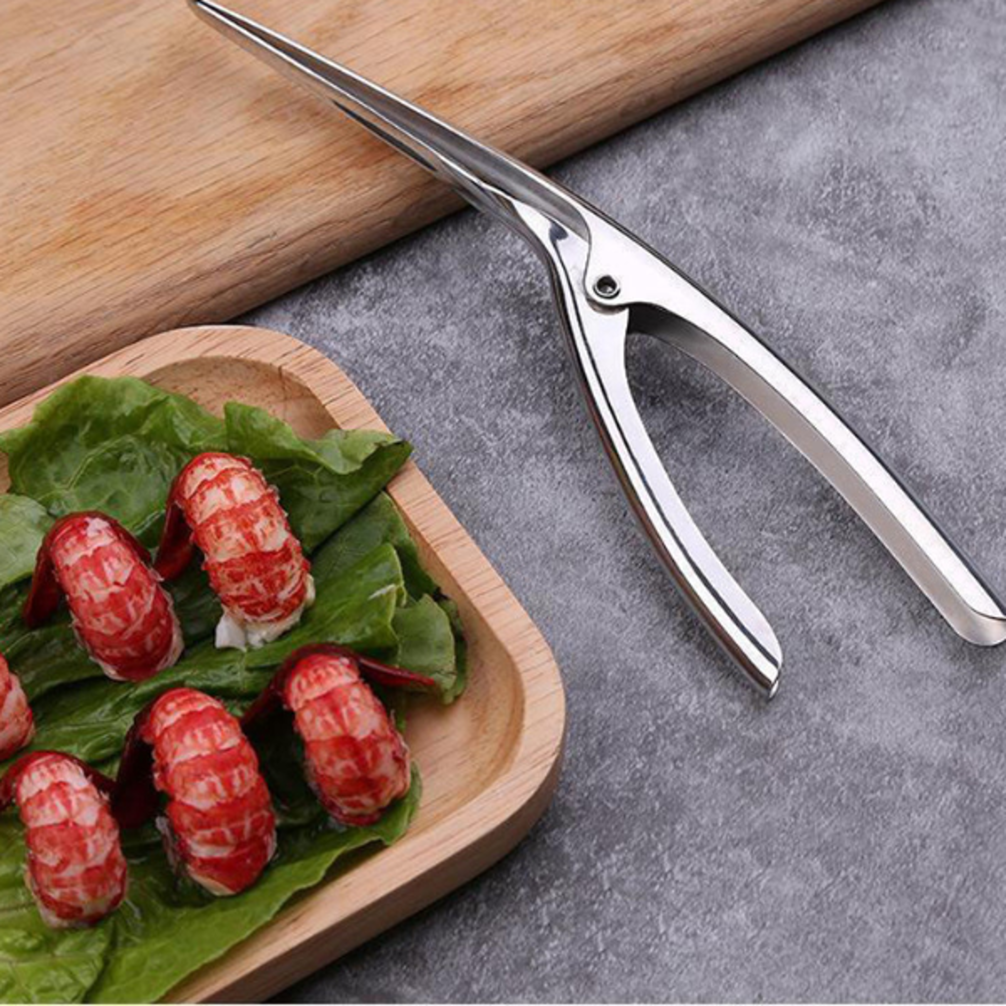 Stainless Steel Shrimp Peeler  Lobster Shell Remover Kitchen Seafood Tool
