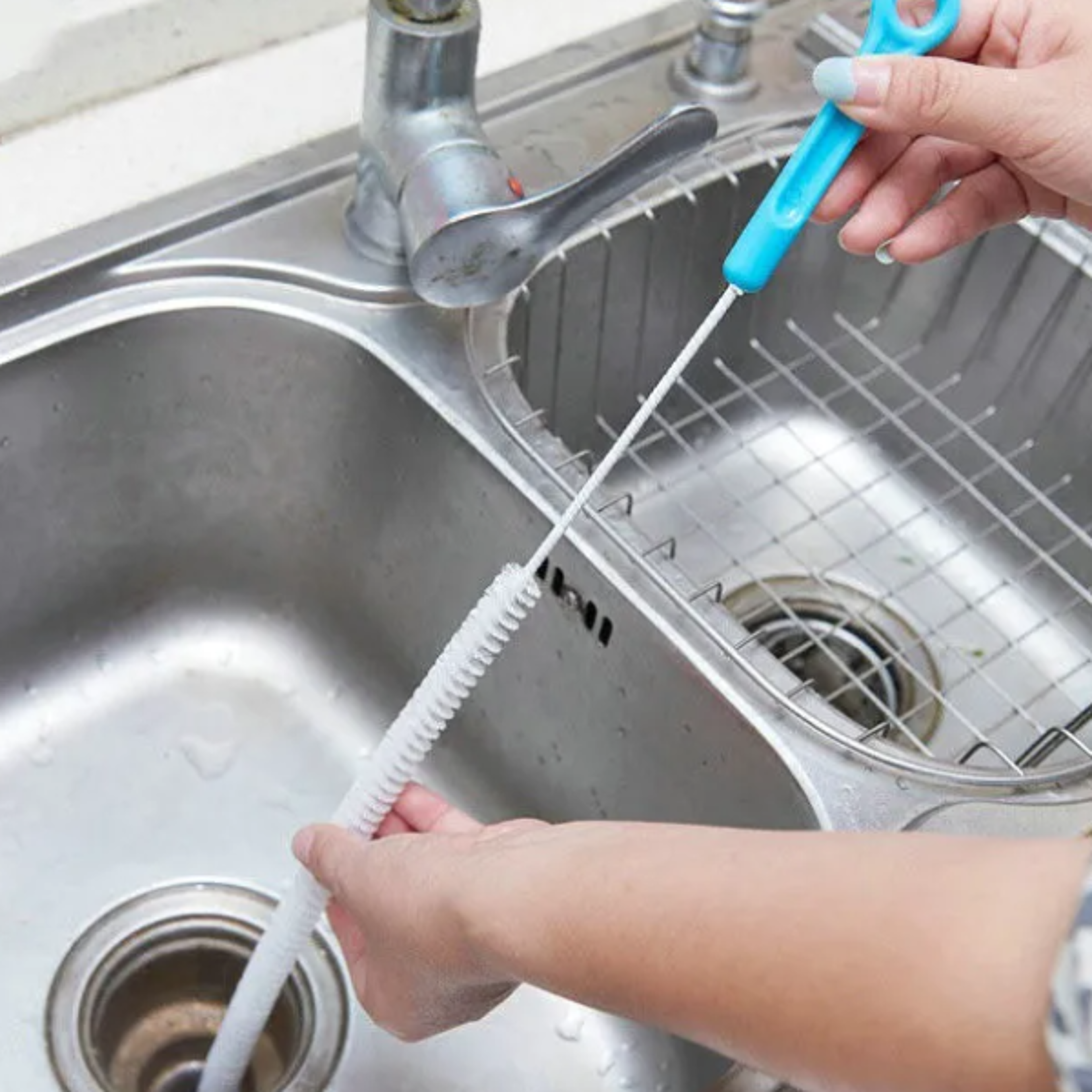 Bendable Sewer Cleaning Brush for Sink Tub and Toilet Pipe Dredge Tool for Bathroom  Kitchen