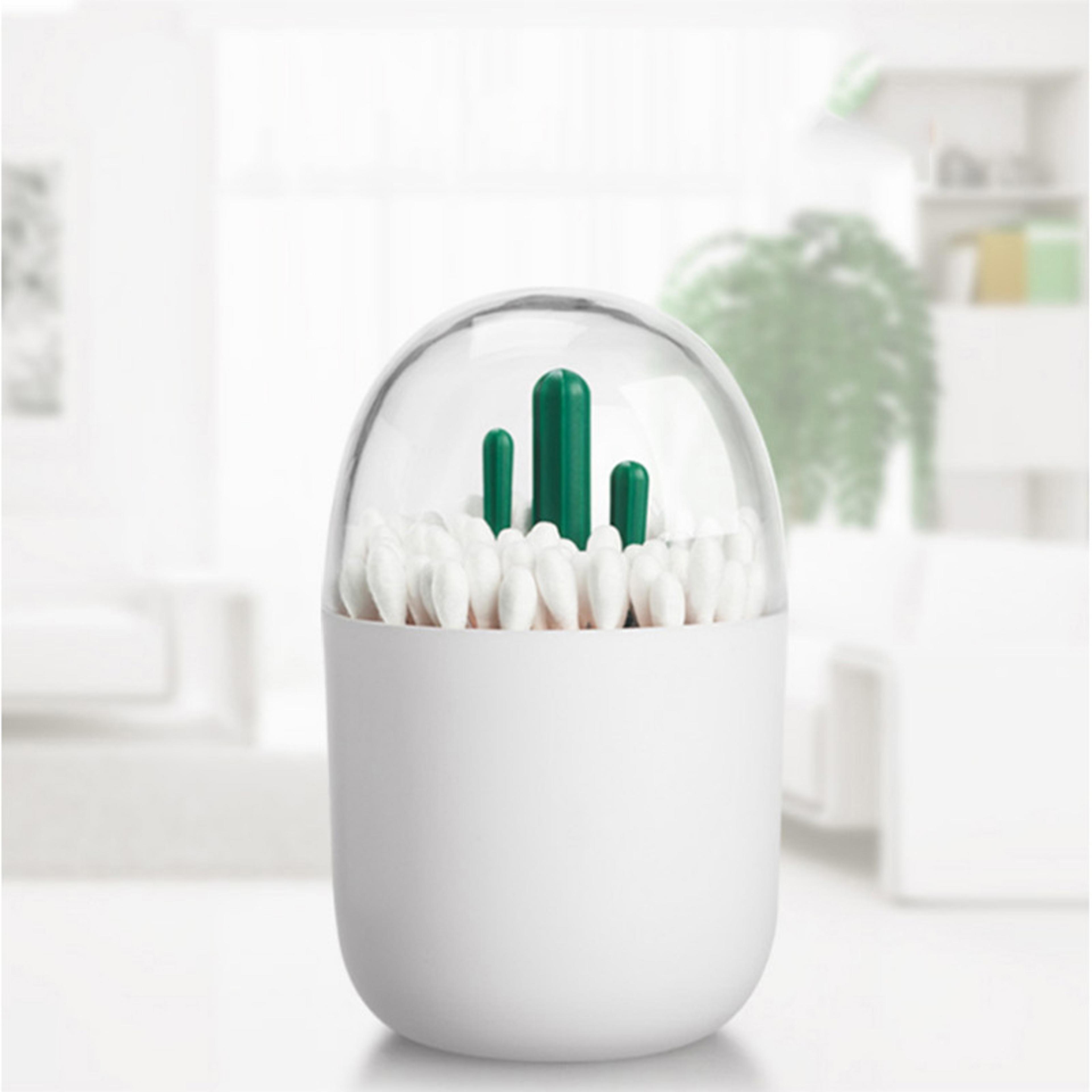 Cute Cartoon Dustproof Plastic Toothpick Holder Decorative Cotton Swab  Toothpick Dispenser For Org 1
