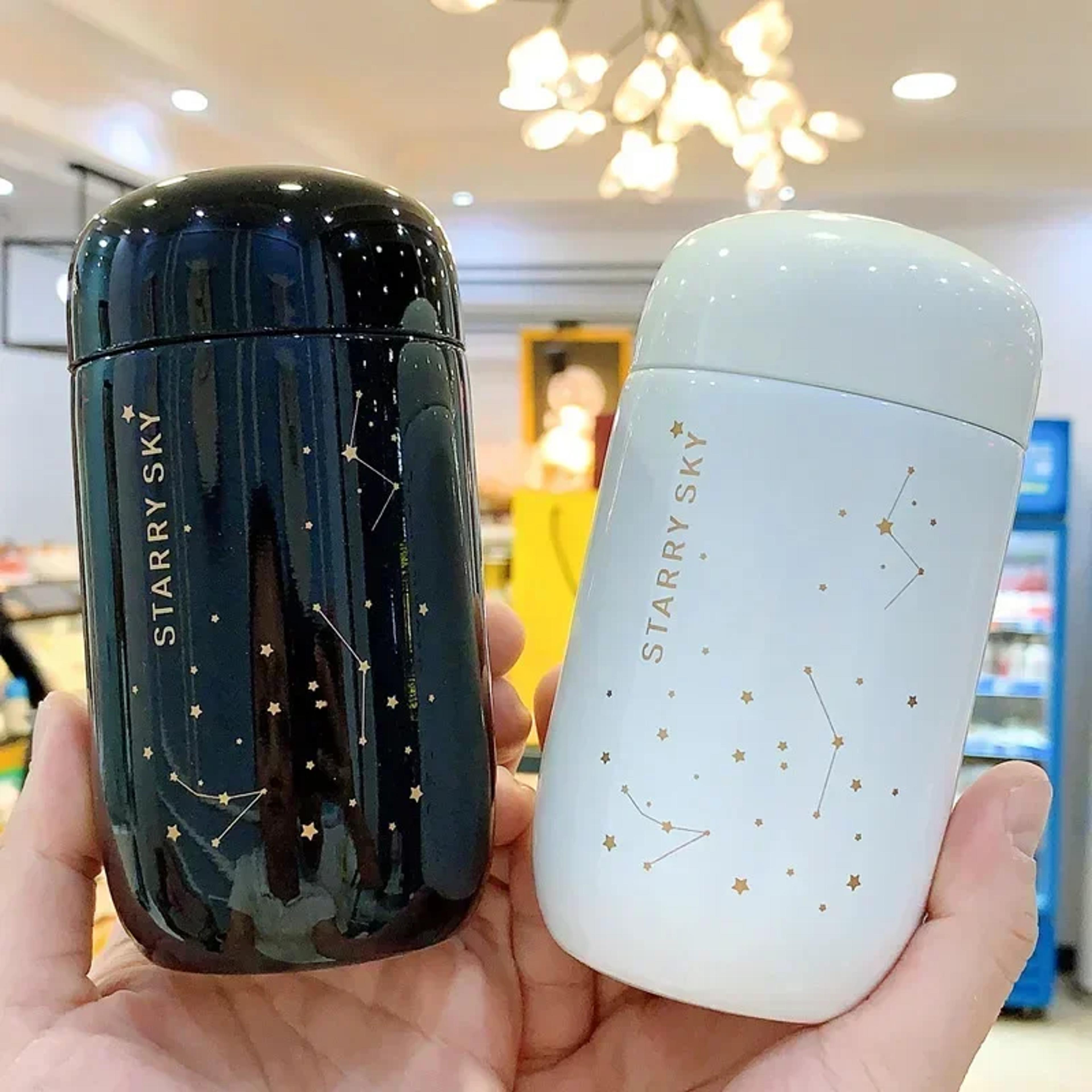 Starry Sky Stainless Steel Thermos Bottle Leakproof Vacuum Flask For Coffee  Travel 0