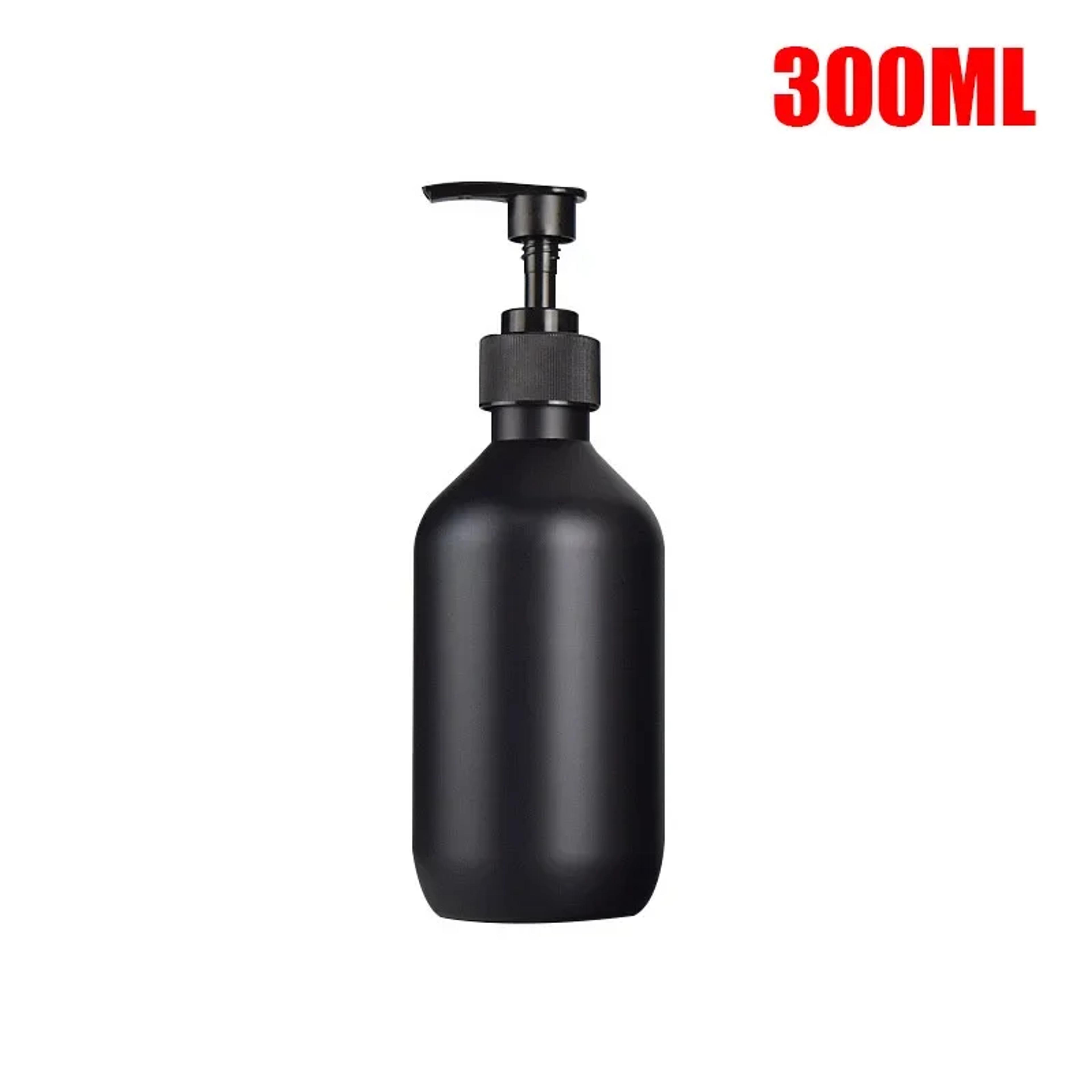 Matte Black Liquid Soap Dispenser Refillable Shampoo Conditioner And Lotion Container For Bathroom  6