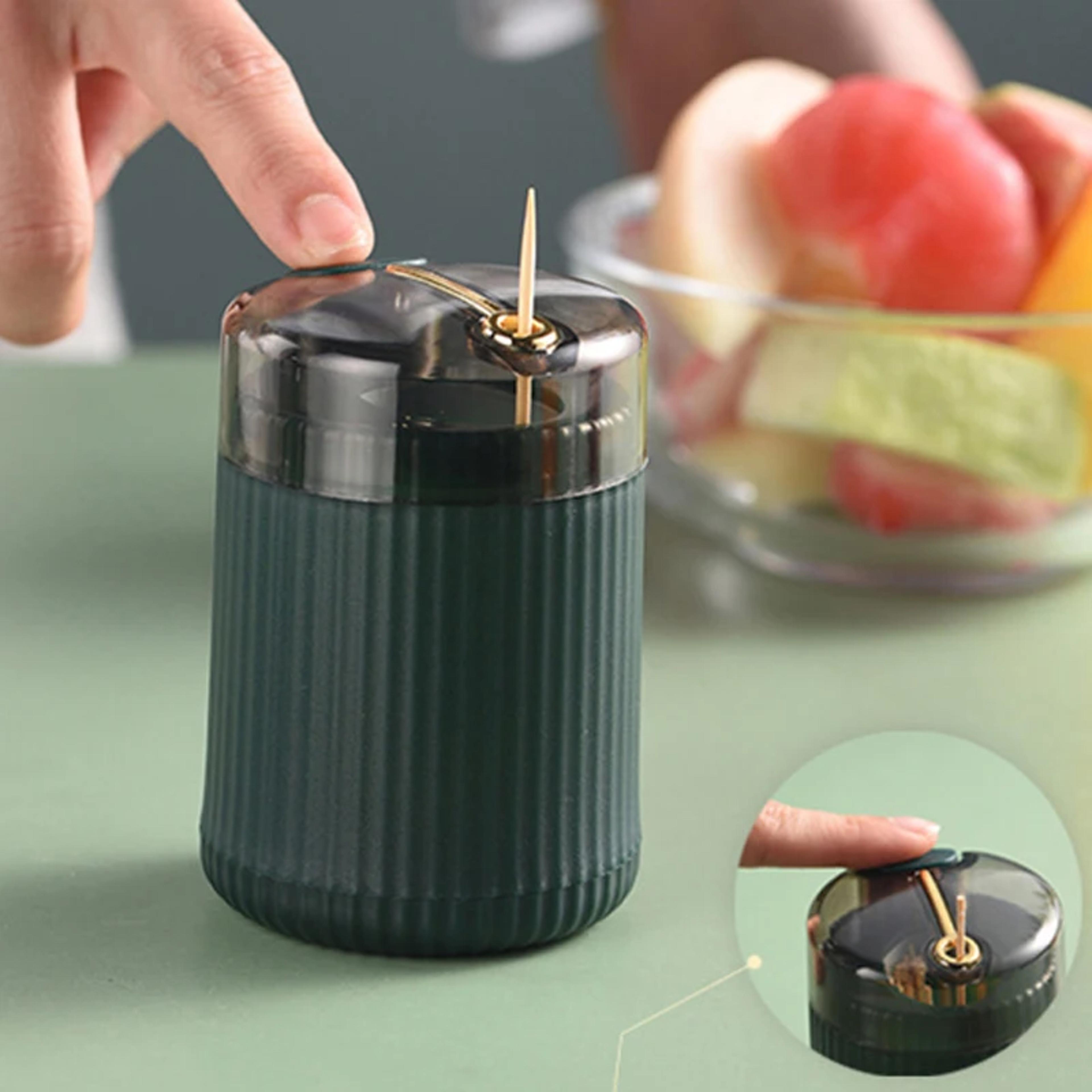 Pop Up Automatic Toothpick Dispenser Portable And Creative Toothpick Holder Organizer 0