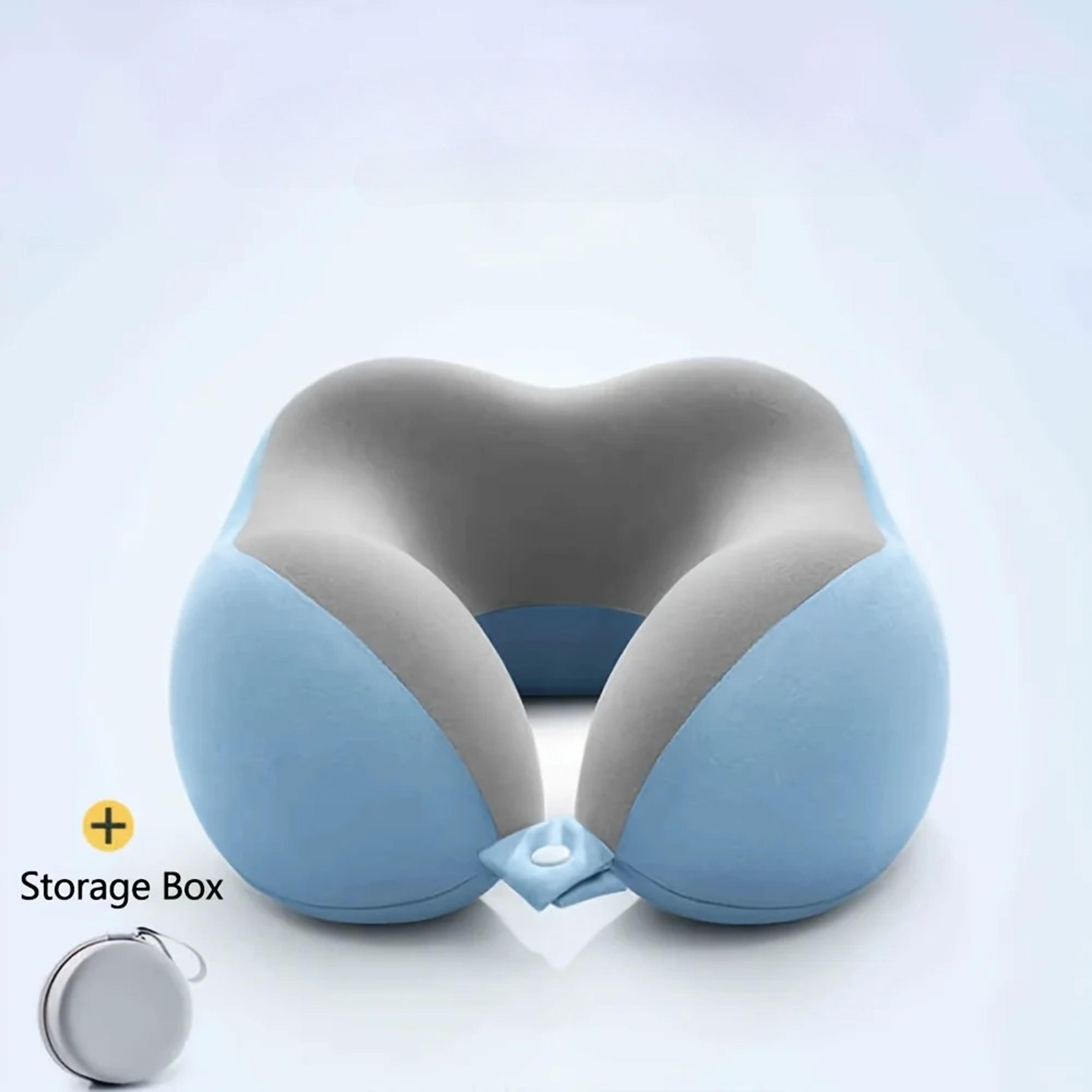 Comfortable U Shaped Neck Pillow With Storage Bag Ideal For Travel Napping And Office Use 6