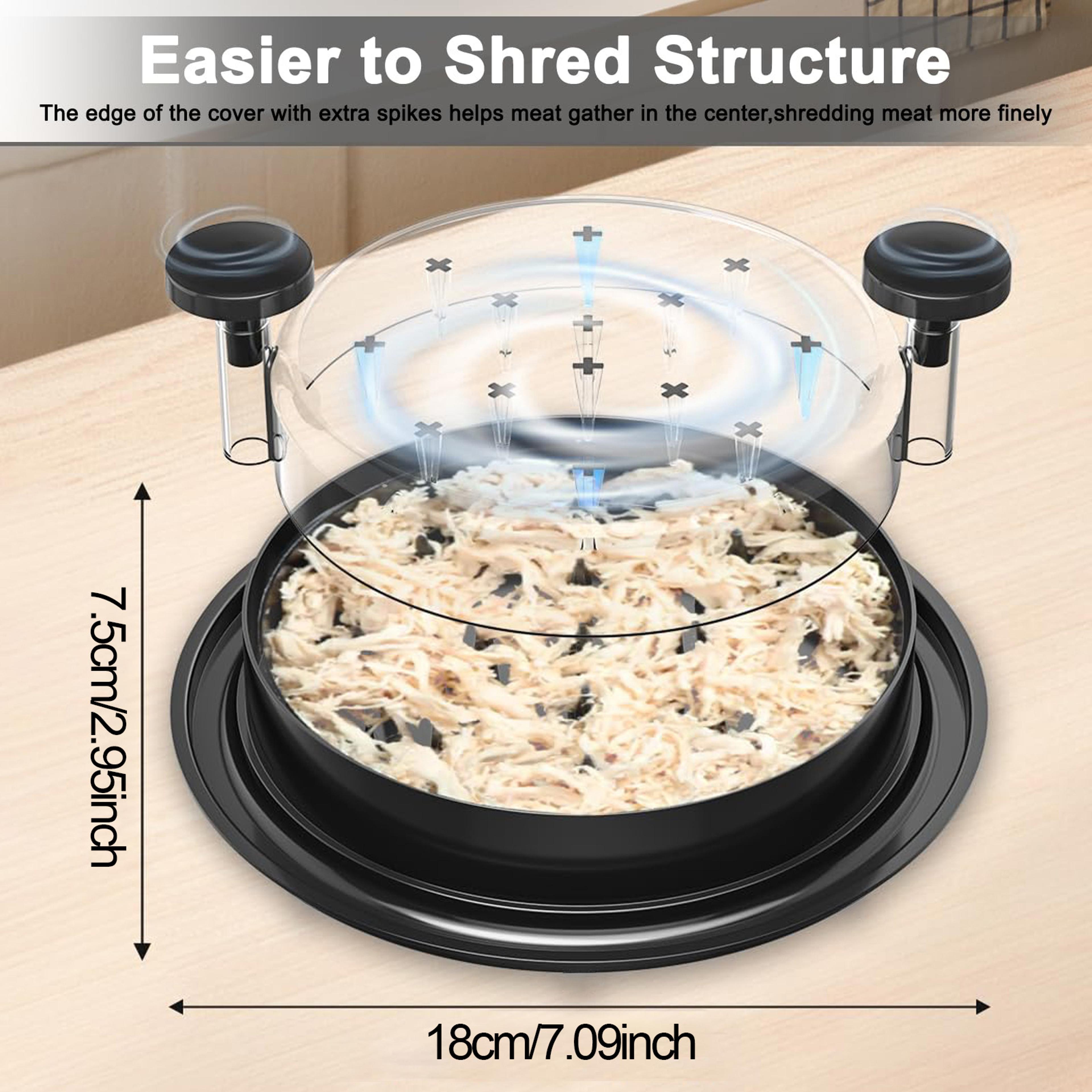 Upgraded Chicken Shredder With Transparent Cover NonSlip Blade For Easy Shredding Of Meat  Vegetabl 2
