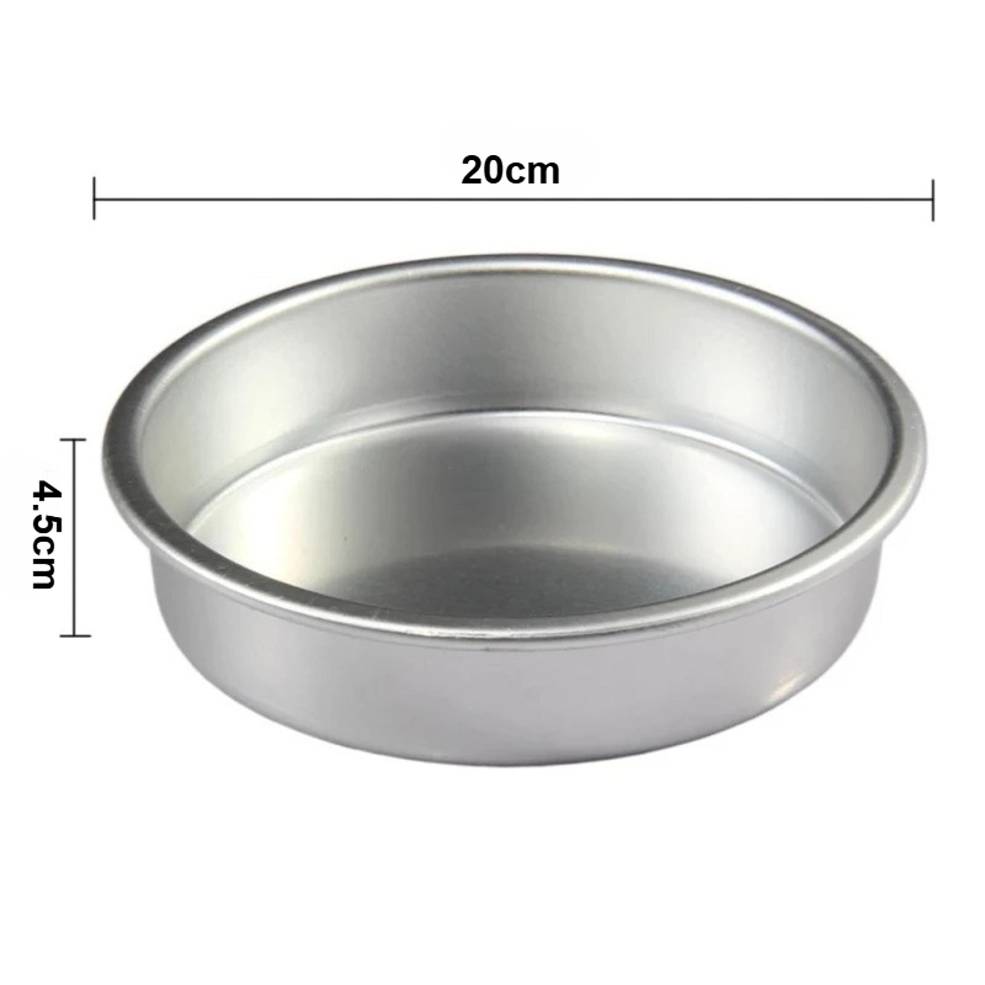 Round NonStick Aluminum Cake Pan Perfect For Cheesecakes Puddings Breads  Desserts 5