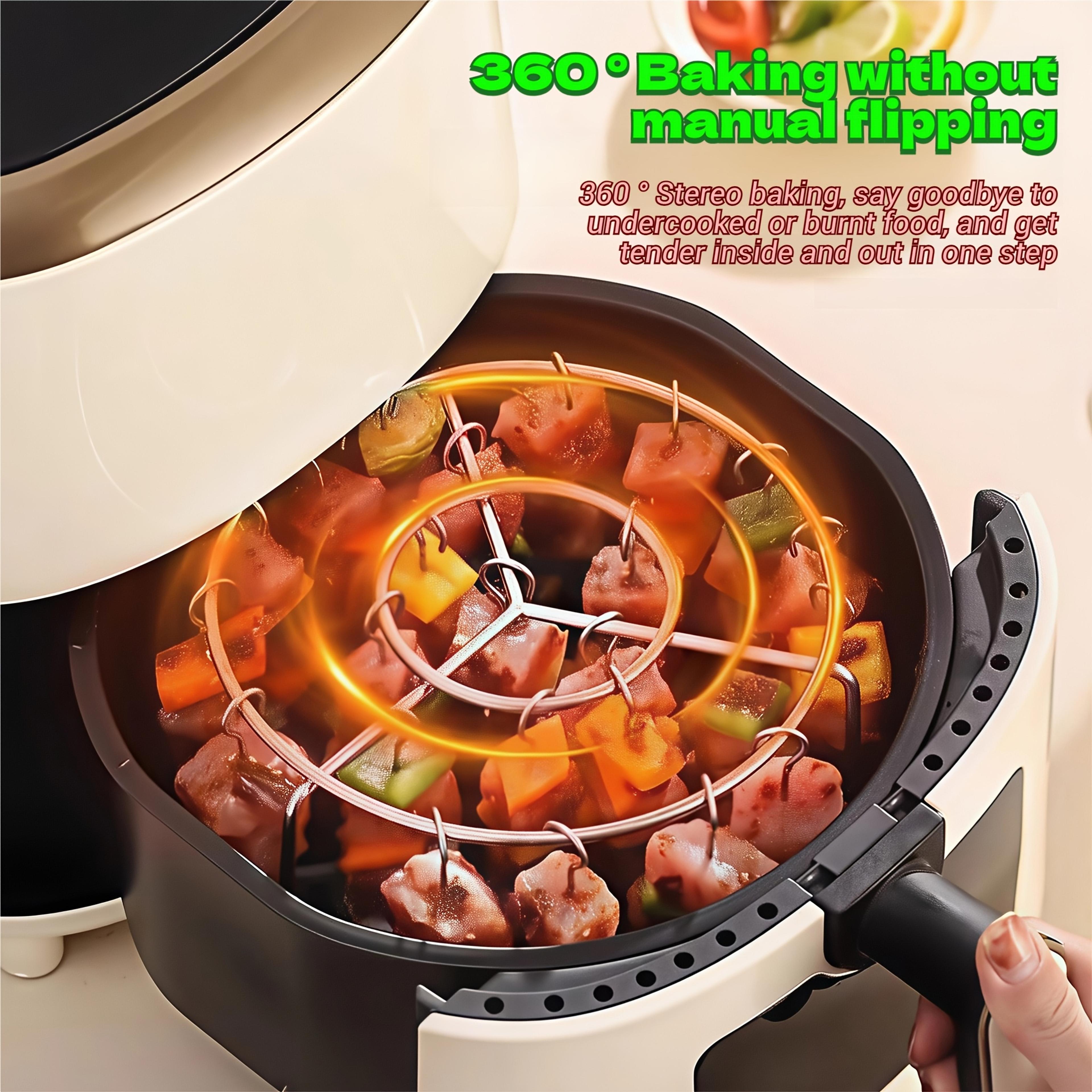 Air Fryer Skewers Rack Stainless Steel Kabob Skewers For Healthy OilFree Cooking Of Chicken  Vegeta 4