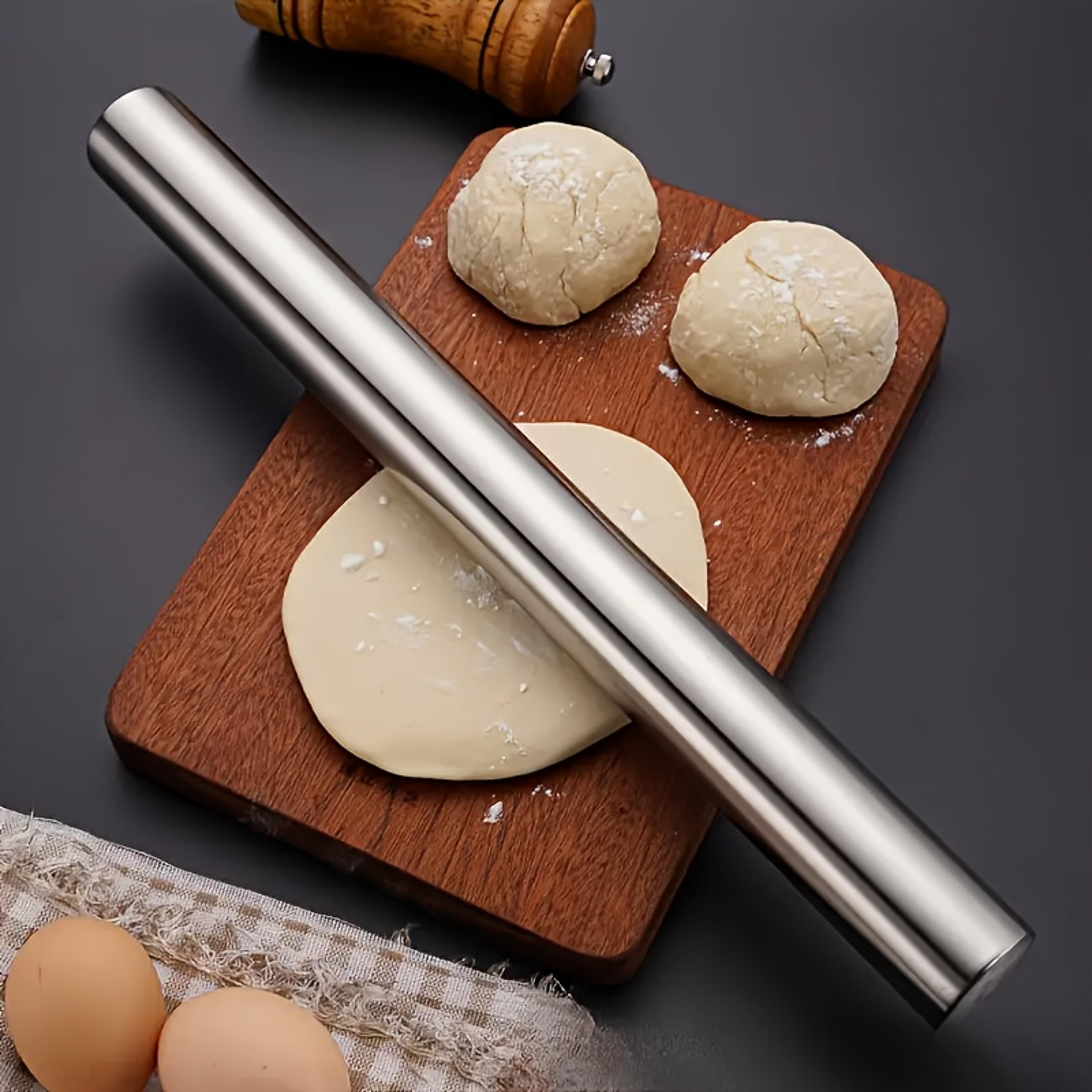 Stainless Steel Rolling Pin For Baking Hollow Lightweight Dough Roller For Cookies Pie Dumplings  P 0