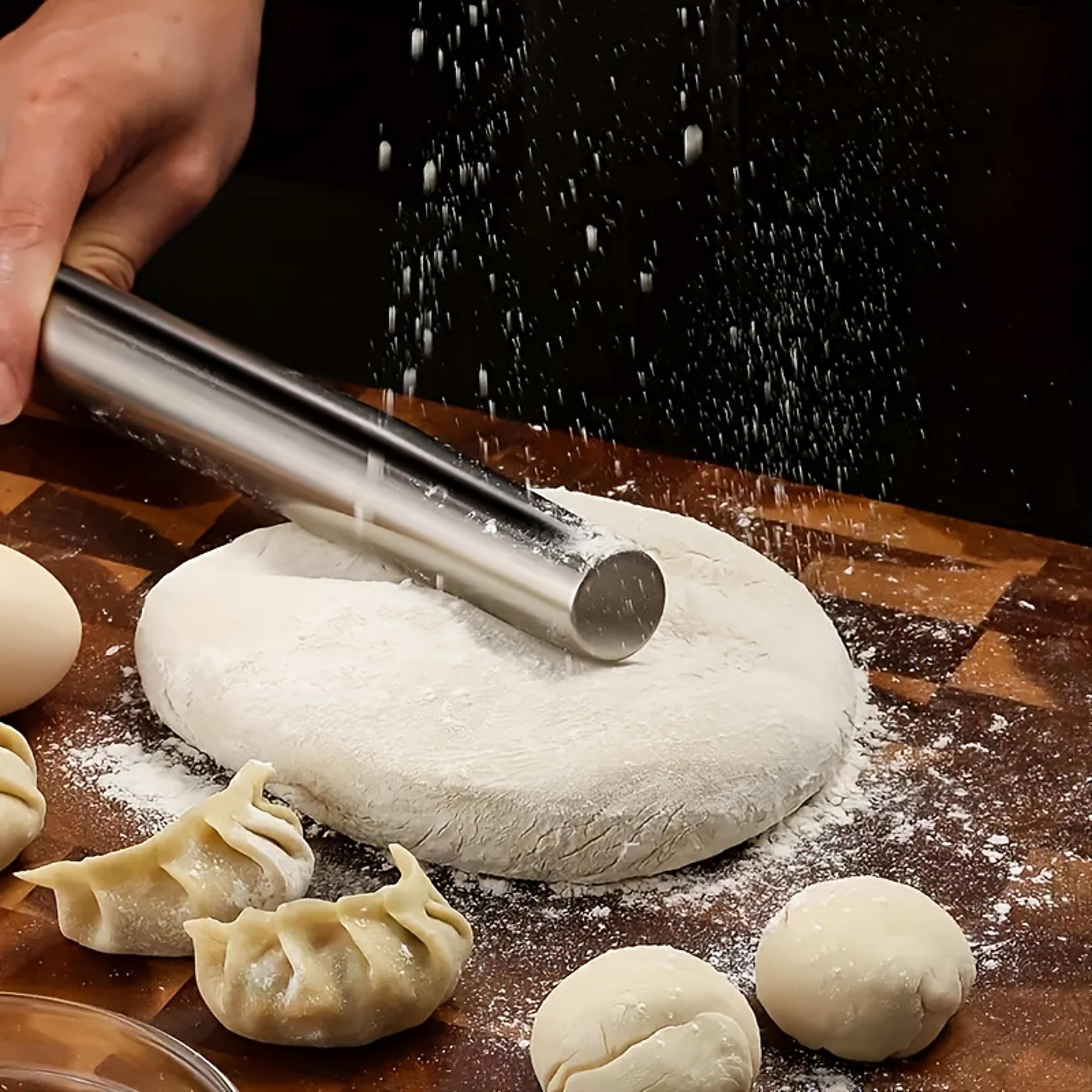 Stainless Steel Rolling Pin For Baking Hollow Lightweight Dough Roller For Cookies Pie Dumplings  P 3